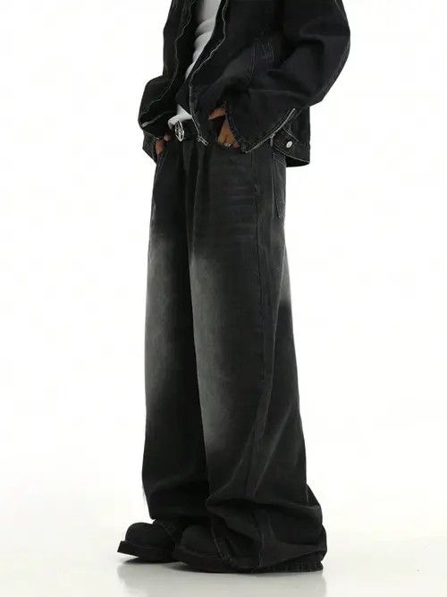 Japanese Brand Skater Washed Retro Baggy Y2k Denim Jeans Size US 32 / EU 48 - 3 Thumbnail