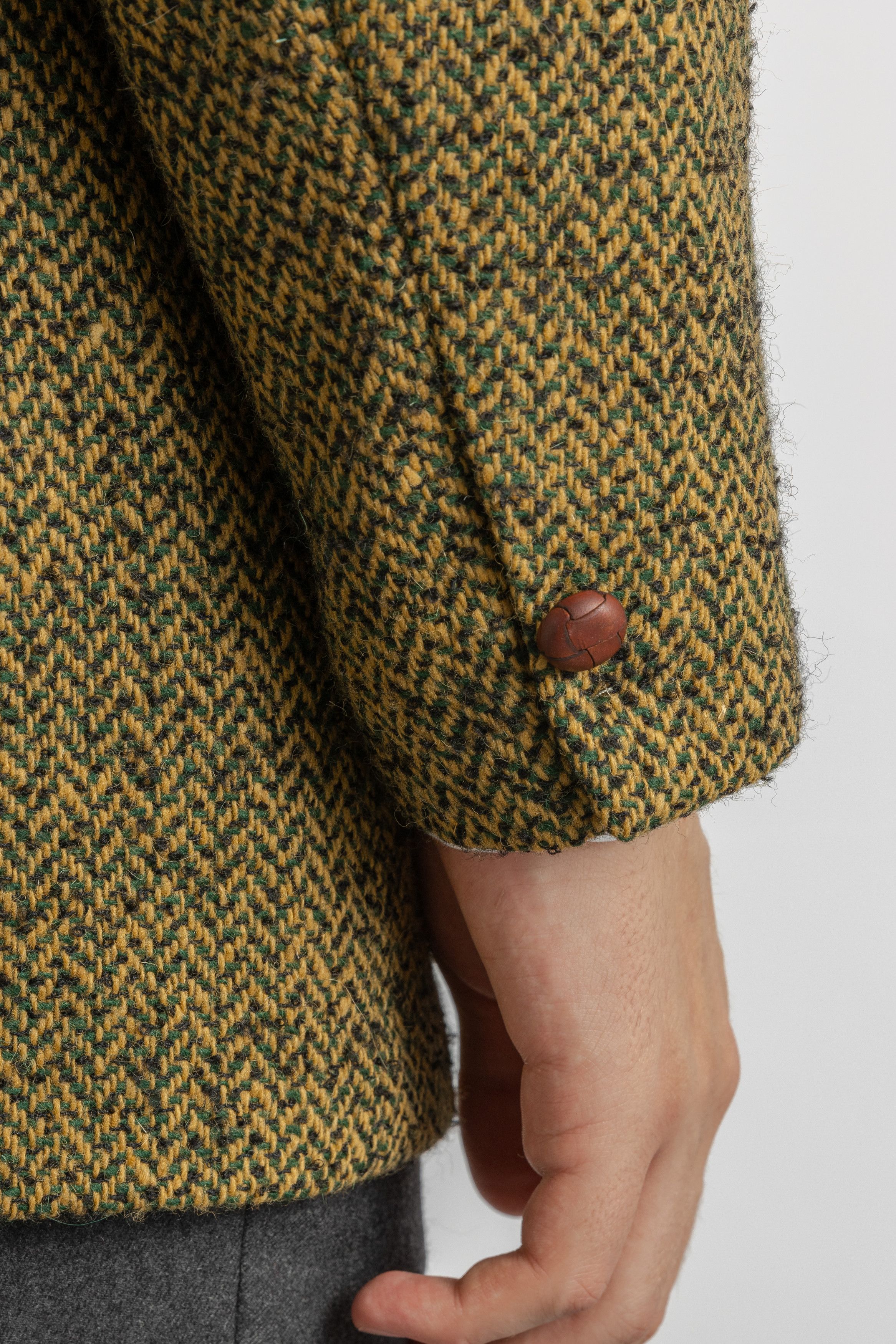 Vintage Mario Barutti Wool Brown Beige Man Wool Blazer XL 8723 Size US XL / EU 56 / 4 - 5 Thumbnail