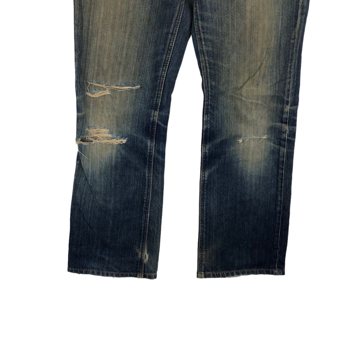 Japanese Brand 🔥90’s LEE RIDERS DISTRESSED JEANS DENIM BOWCUT DESIGN Size US 28 / EU 44 - 3 Thumbnail