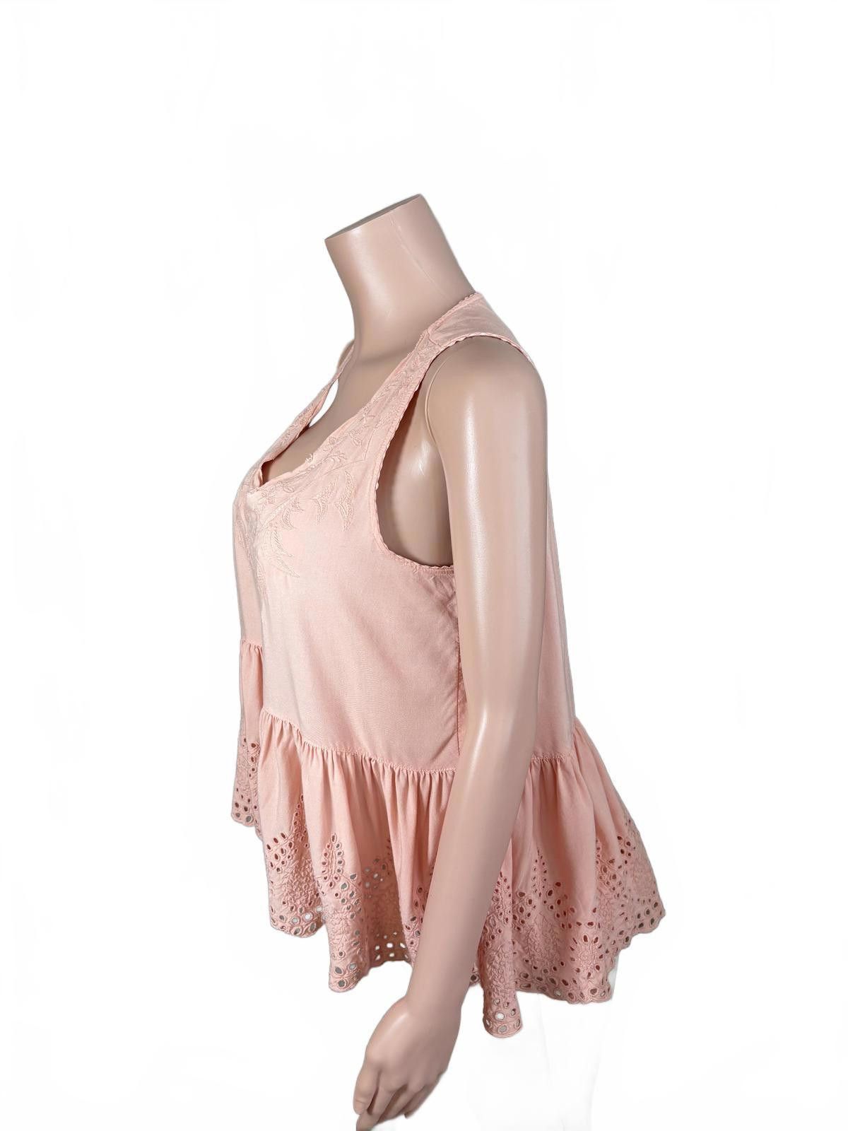 Other True Craft Boho Peach Cottage Core Embroidered Top M Size M / US 6-8 / IT 42-44 - 5 Thumbnail