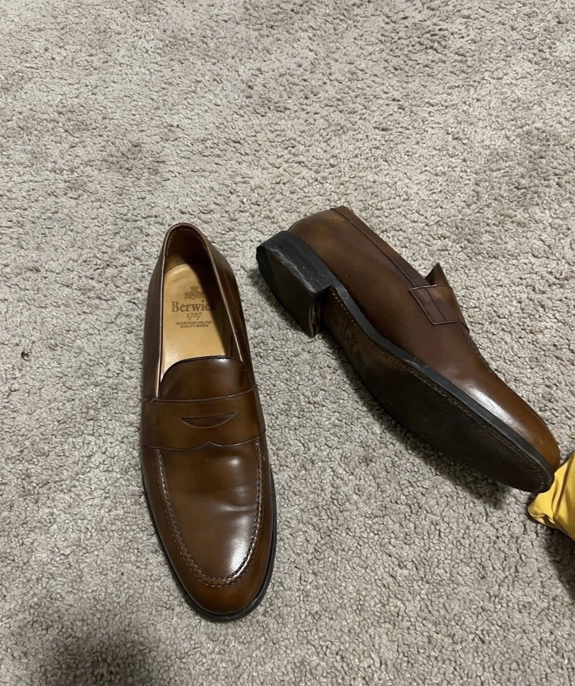 Berwick 1707 Berwick Penny loafers Brown Boxcalf Size US 12 / EU 45 - 2 Thumbnail