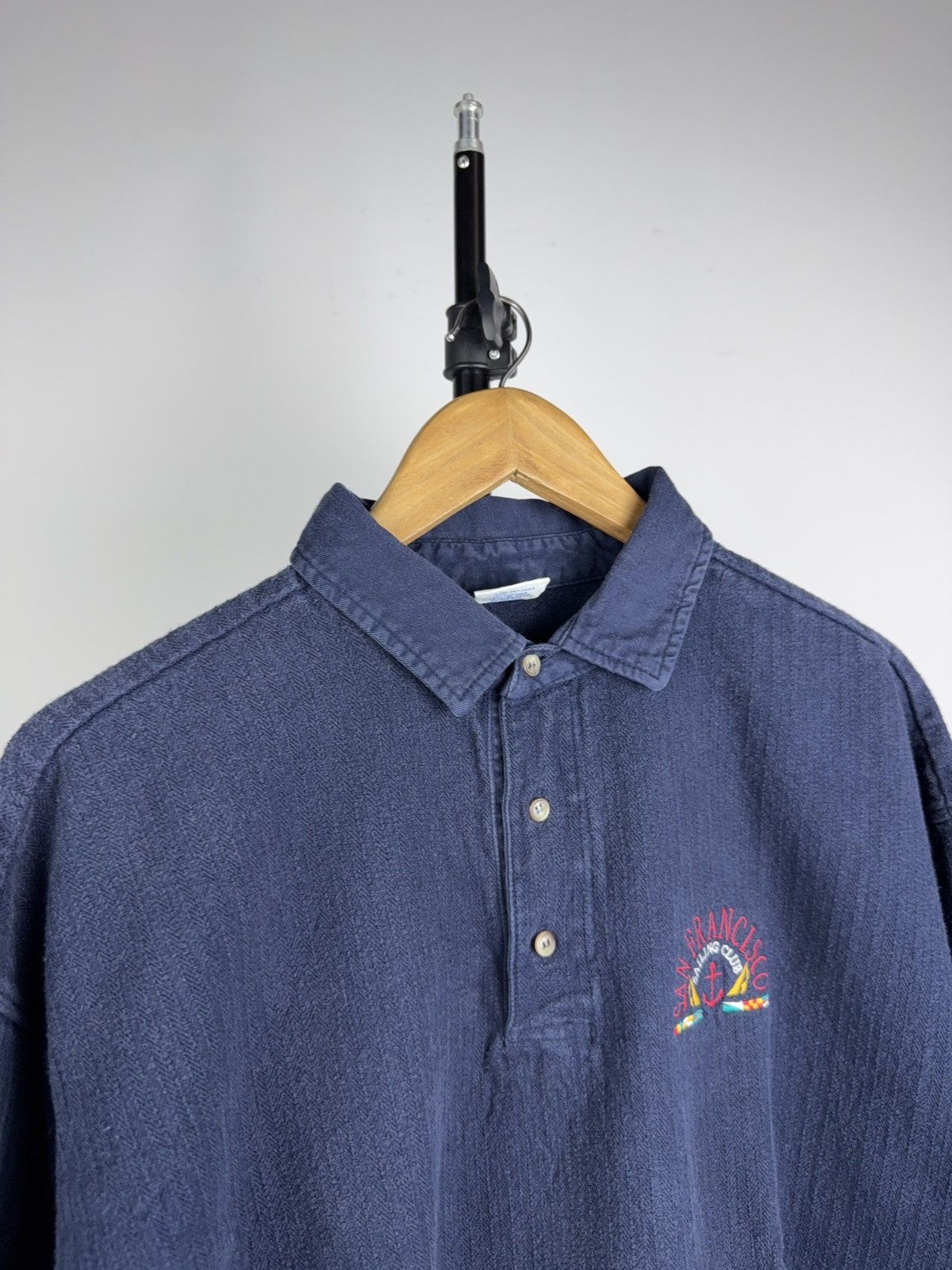 Vintage 90s USA Vintage Crazy Shirts Hawaii Polo San Francisco USA L Size US L / EU 52-54 / 3 - 4 Thumbnail