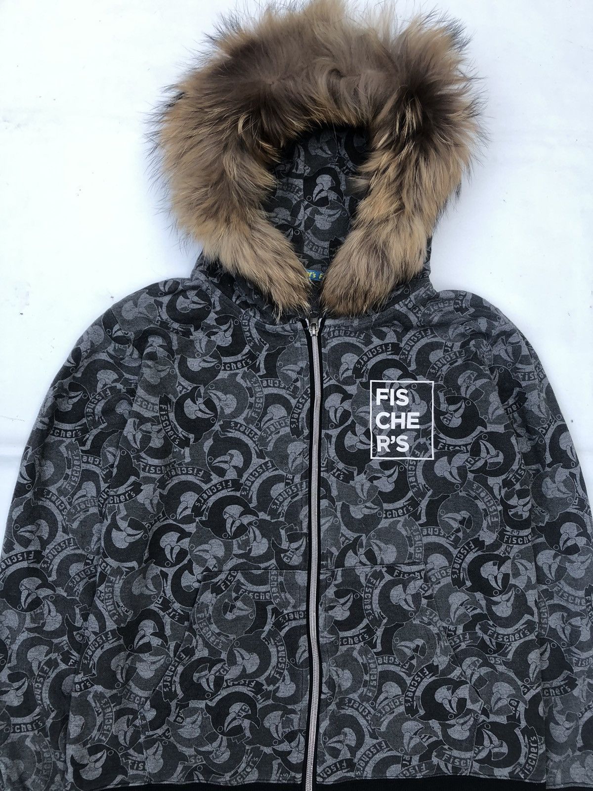 If Six Was Nine Japanese Fur Zip Hoodie Fischer’s Goa Style Size US M / EU 48-50 / 2 - 4 Thumbnail