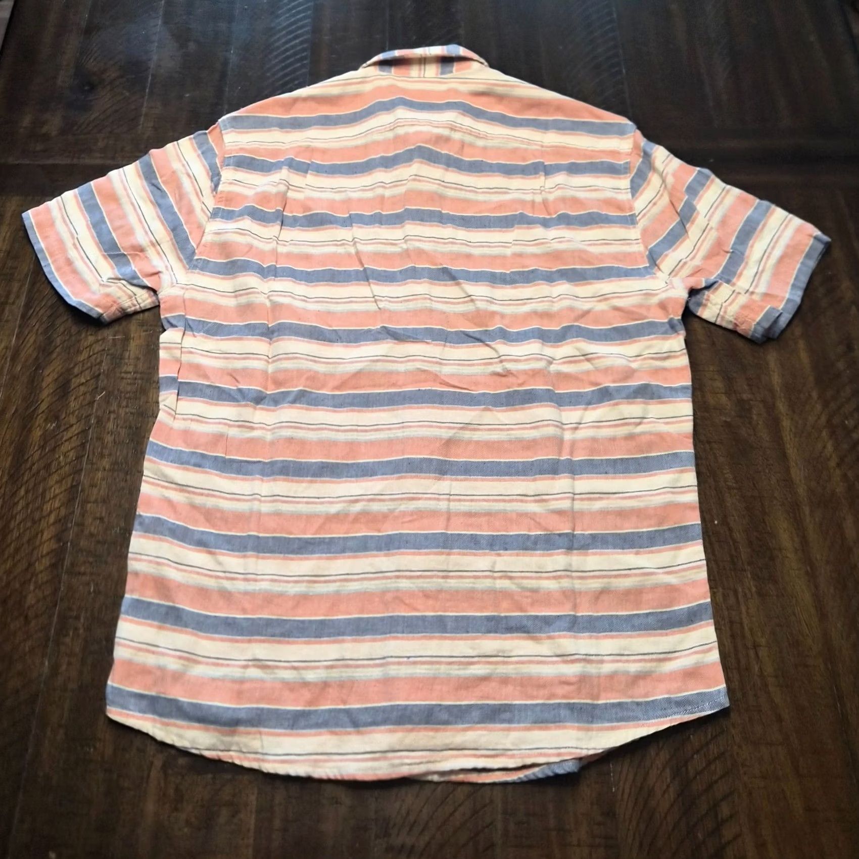 Marine Layer Marine Layer Shirt Mens Medium Pink Blue Short Sleeve Button Front Casual G256 Size US M / EU 48-50 / 2 - 5 Thumbnail