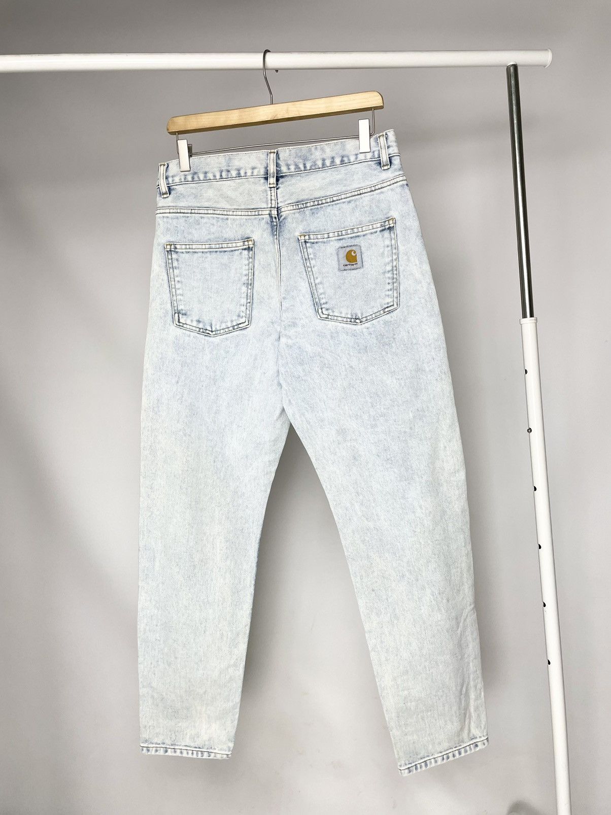 Carhartt Carhartt Newel Pant Vintage Light Blue Denim Jeans Size US 30 / EU 46 - 1 Thumbnail