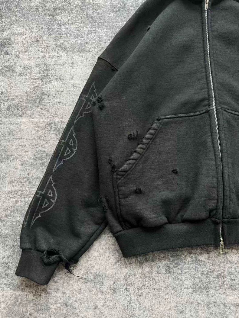 Balenciaga Balenciaga Heavy Industry Paris Tower Destroy Zip Jacket Size US M / EU 48-50 / 2 - 3 Thumbnail