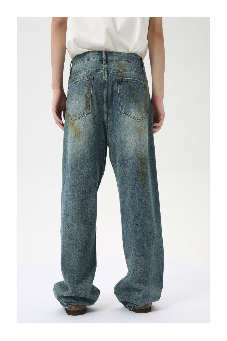 Japanese Brand × Jean Vintage washed dirty straight jeans Size US 32 / EU 48 - 5 Thumbnail