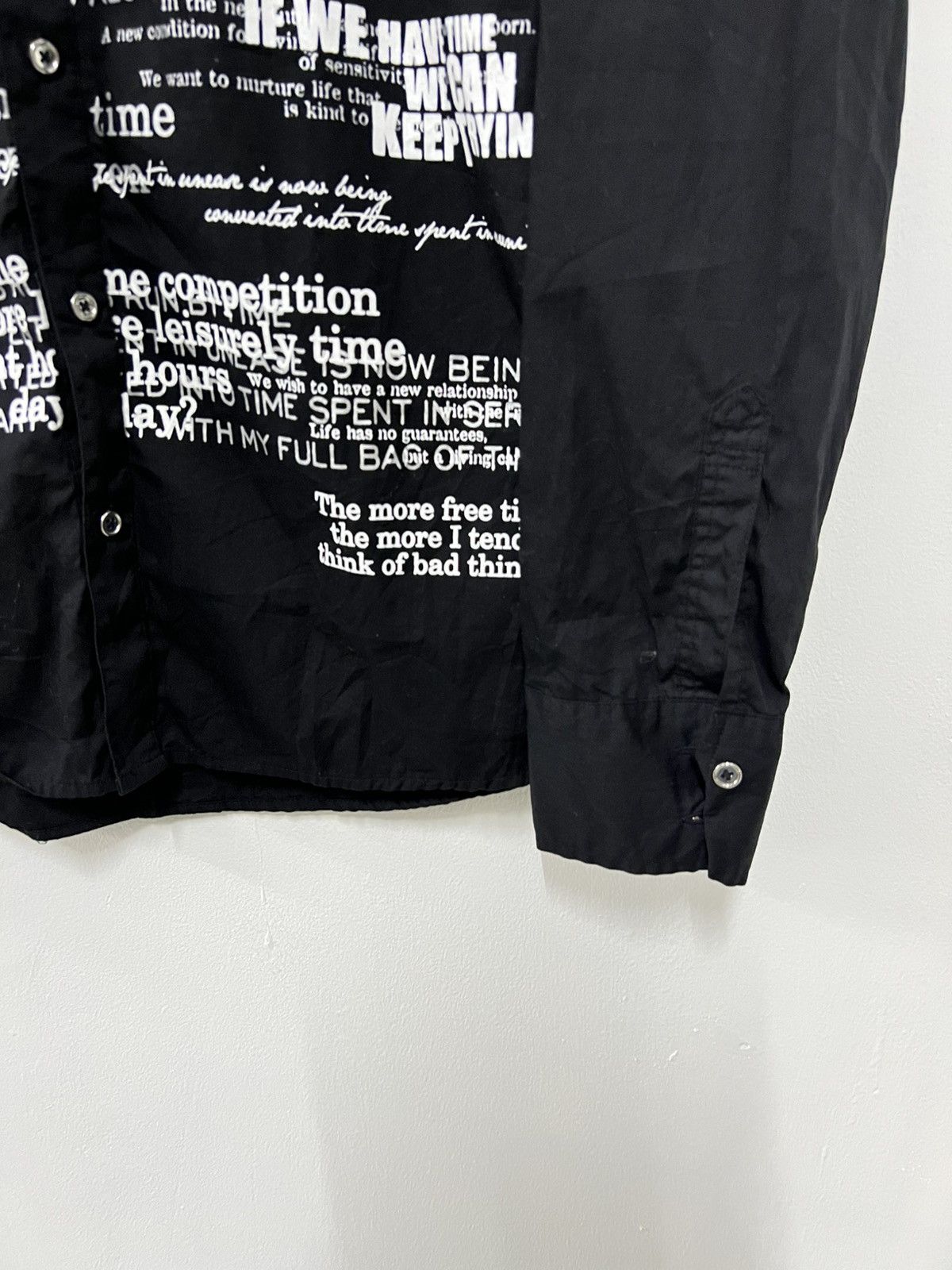A.F.F.A. Gothic Vamps Rock Poems Bondage Zipper Button Shirt Collins Size US M / EU 48-50 / 2 - 5 Thumbnail