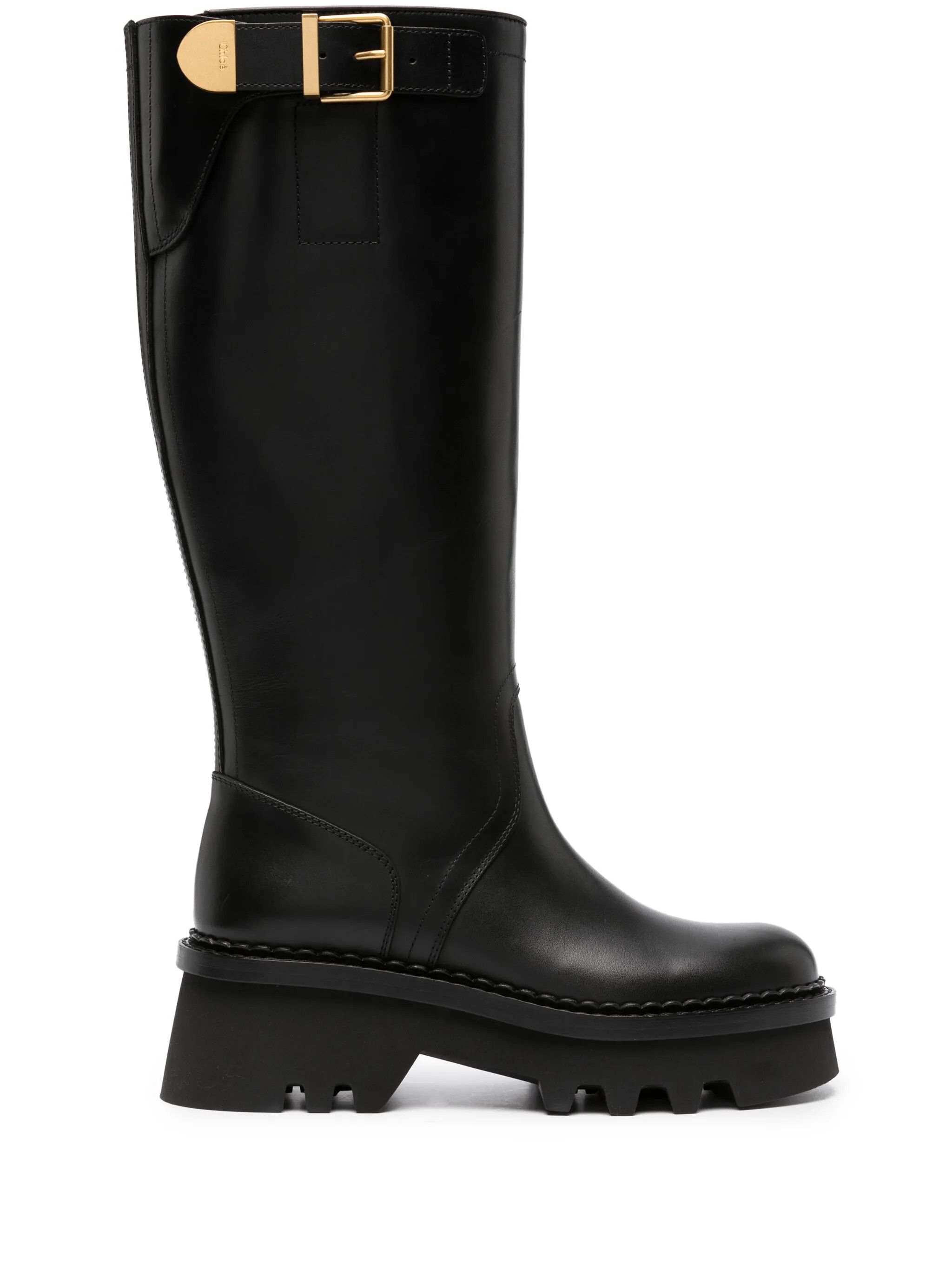 Chloe o1y0825 Leather Boots in Black Size US 11 / IT 41 - 1 Thumbnail