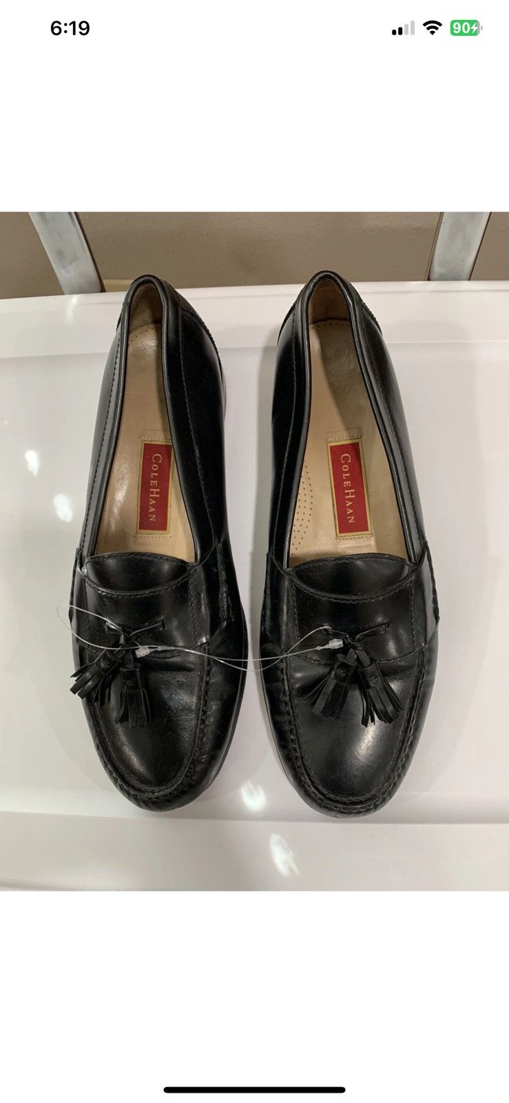 Cole Haan Cole Haan mens sz 11.5 D black loafers slip on tassel shoes Size US 11.5 / EU 44-45 - 3 Thumbnail
