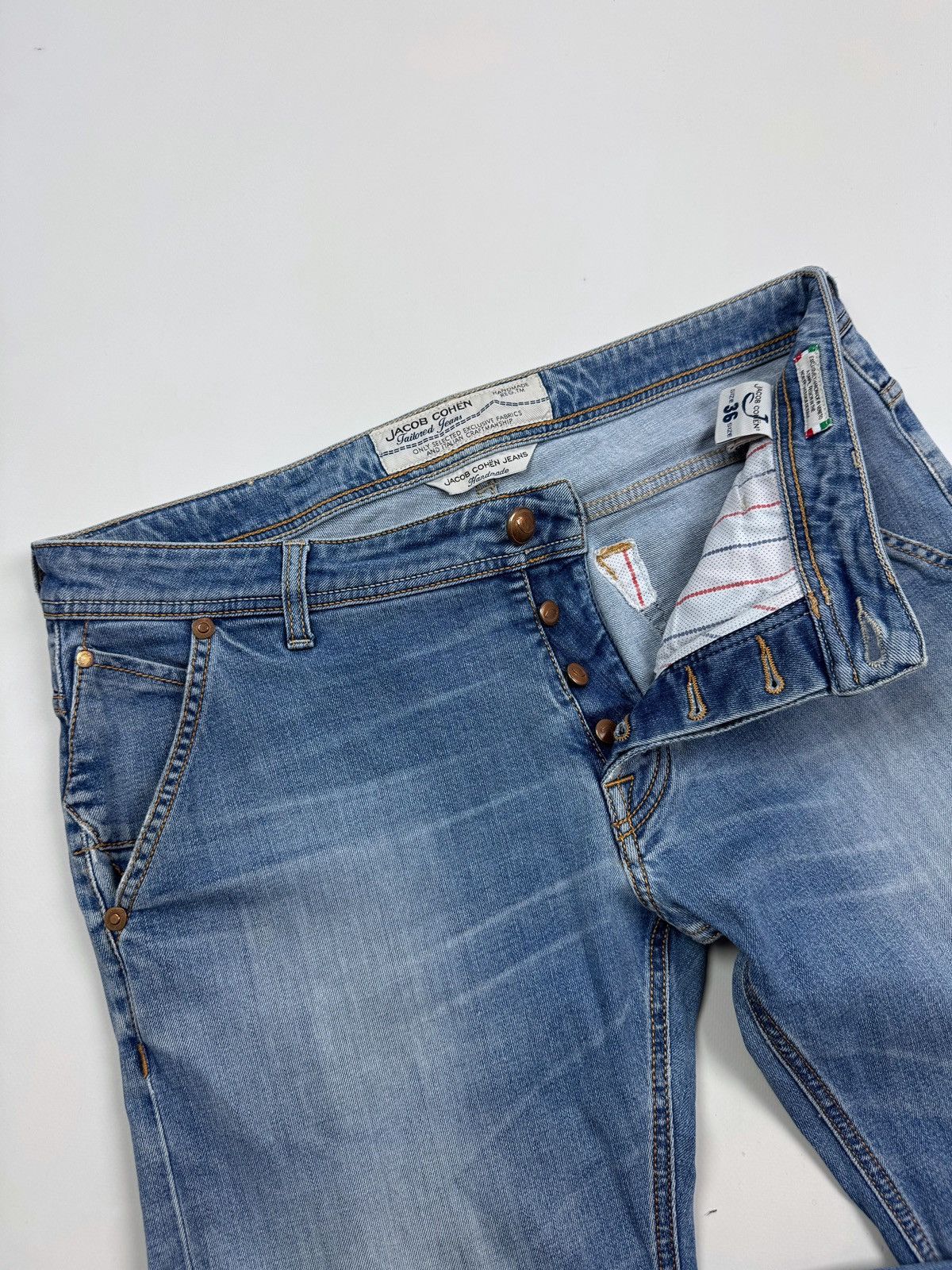 Jacob Cohen Distressed Jacob Cohen Washed Denim Jeans Made in Italy Size US 36 / EU 52 - 6 Thumbnail