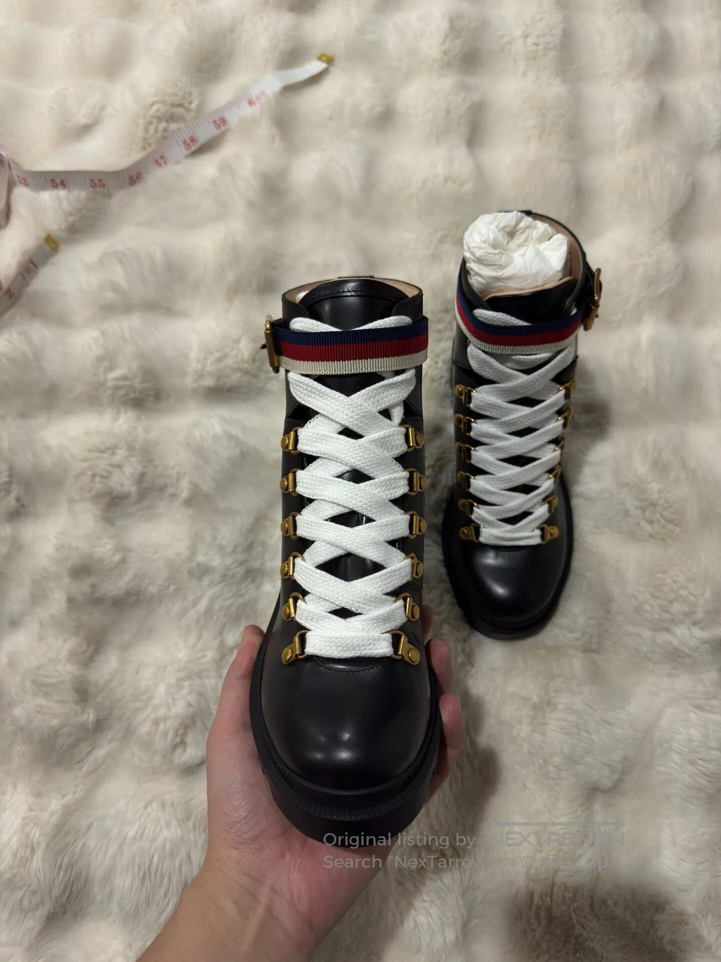 Gucci Guicci Black Women's Martin Boots| Size US 5 / IT 35 - 9 Thumbnail