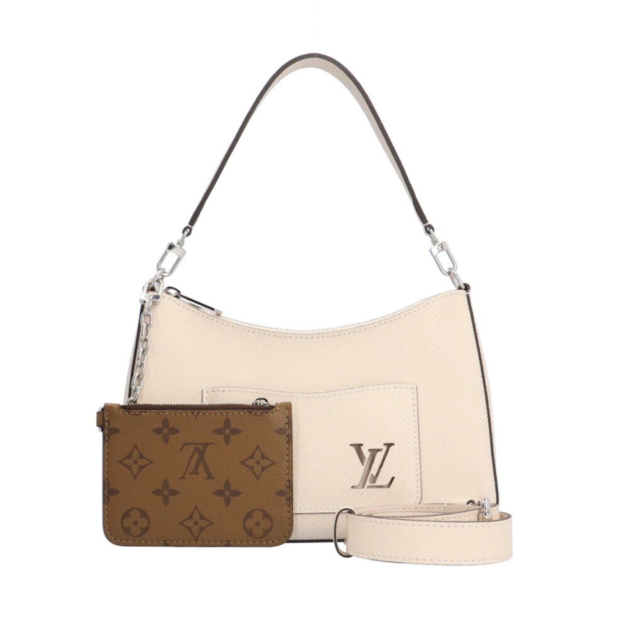 image of Louis Vuitton Marel Epi Shoulder Bag Leather M80688 White Ladies Louis Vuitton in Or, Women's