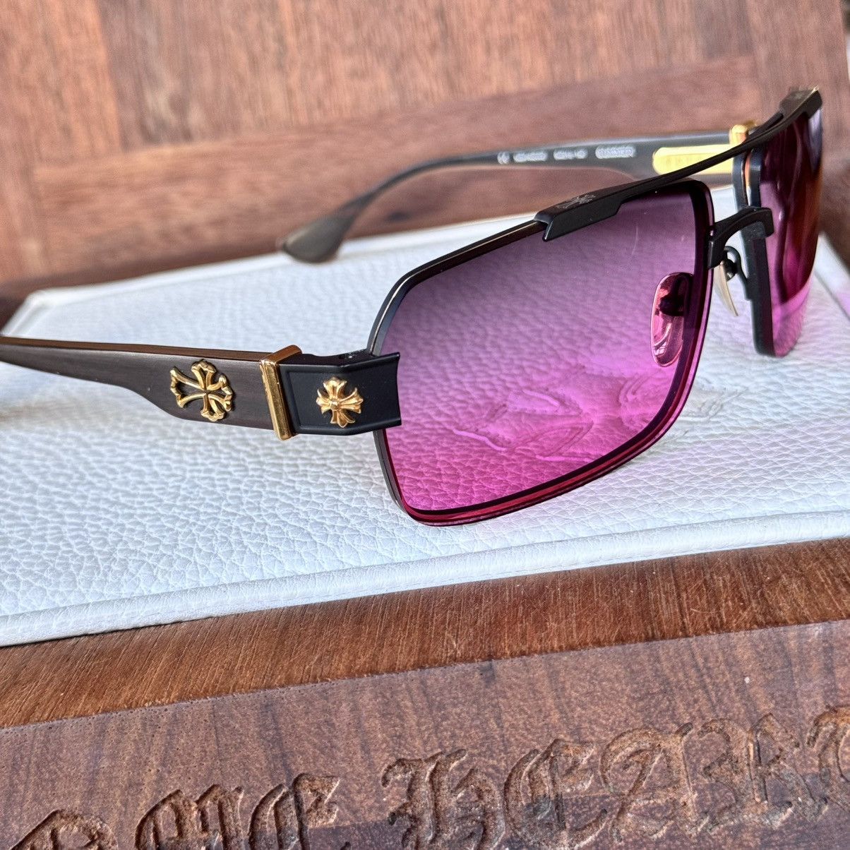 Chrome Hearts Chrome Hearts GUMMER 1/1 ‘Eroticism’ Sunglasses Size ONE SIZE - 9 Thumbnail