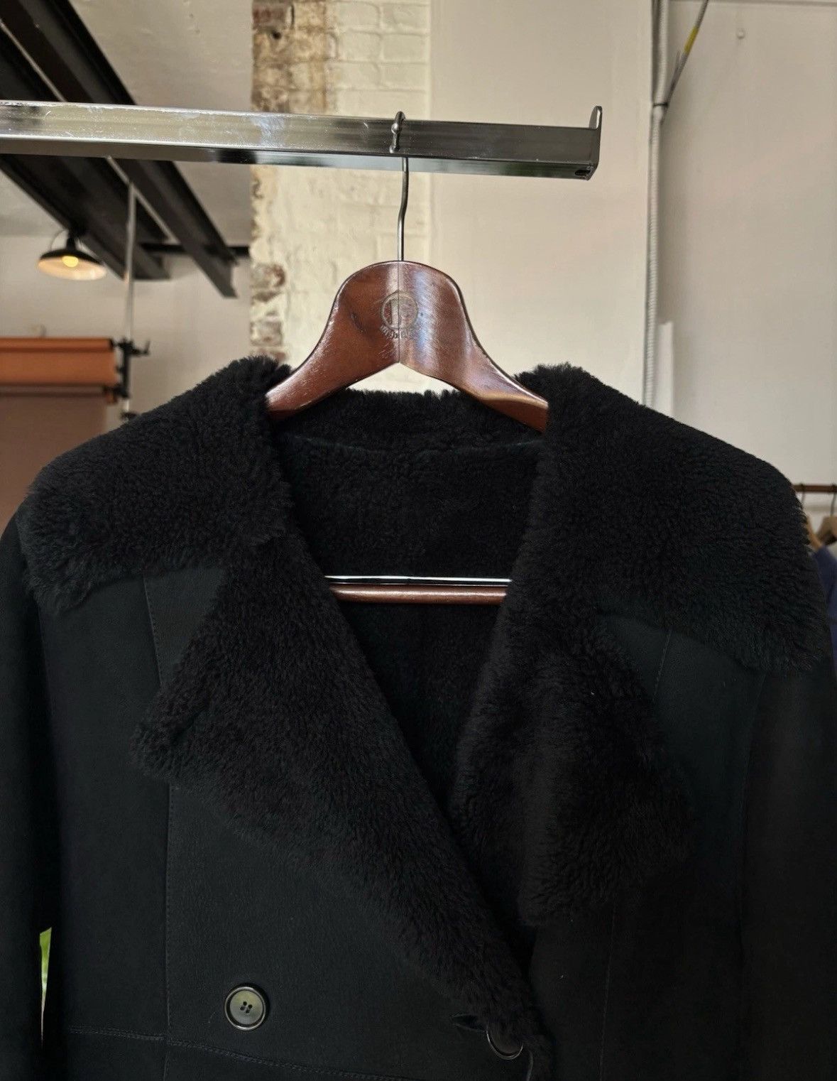 Valentino Vintage VALENTINO FURS SHEARLING Wool & Suede Leather Coat Size US M / EU 48-50 / 2 - 4 Thumbnail