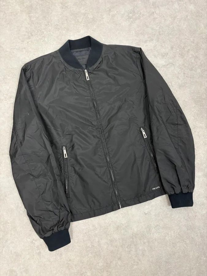 Prada SS2010 Prada Black Nylon Multi Zips Bomber Jacket Size US M / EU 48-50 / 2 - 4 Thumbnail