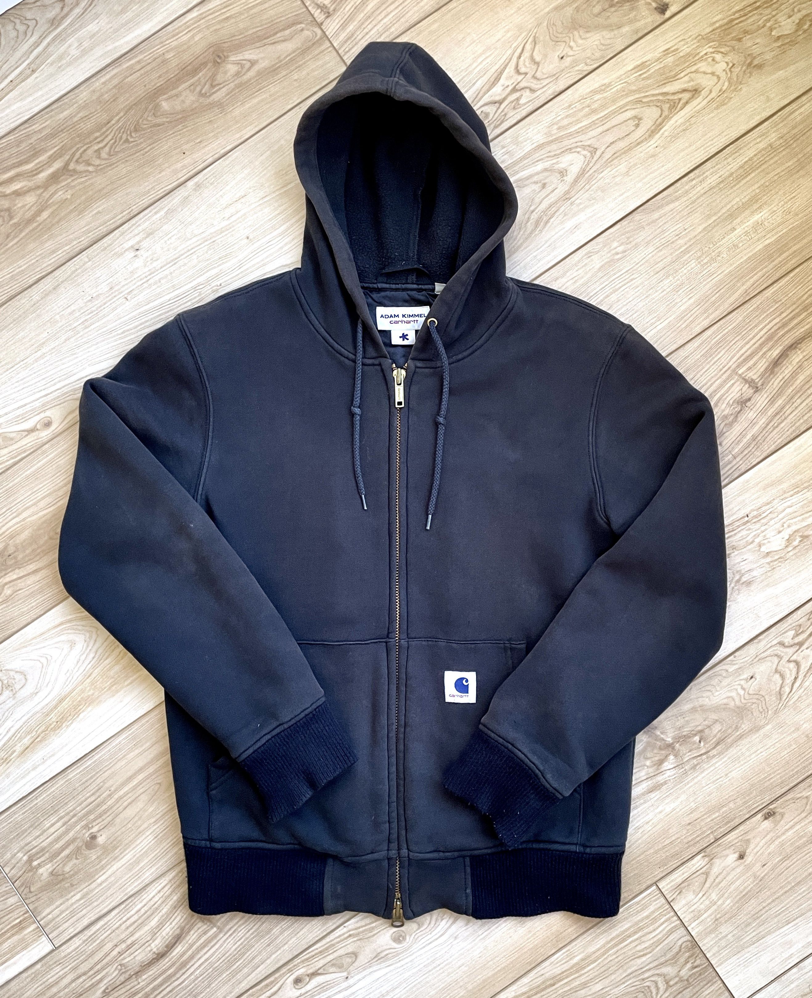 Image of Carhart X Adam Kimmel Lined Hoodie - Black, Men's (Size Small)