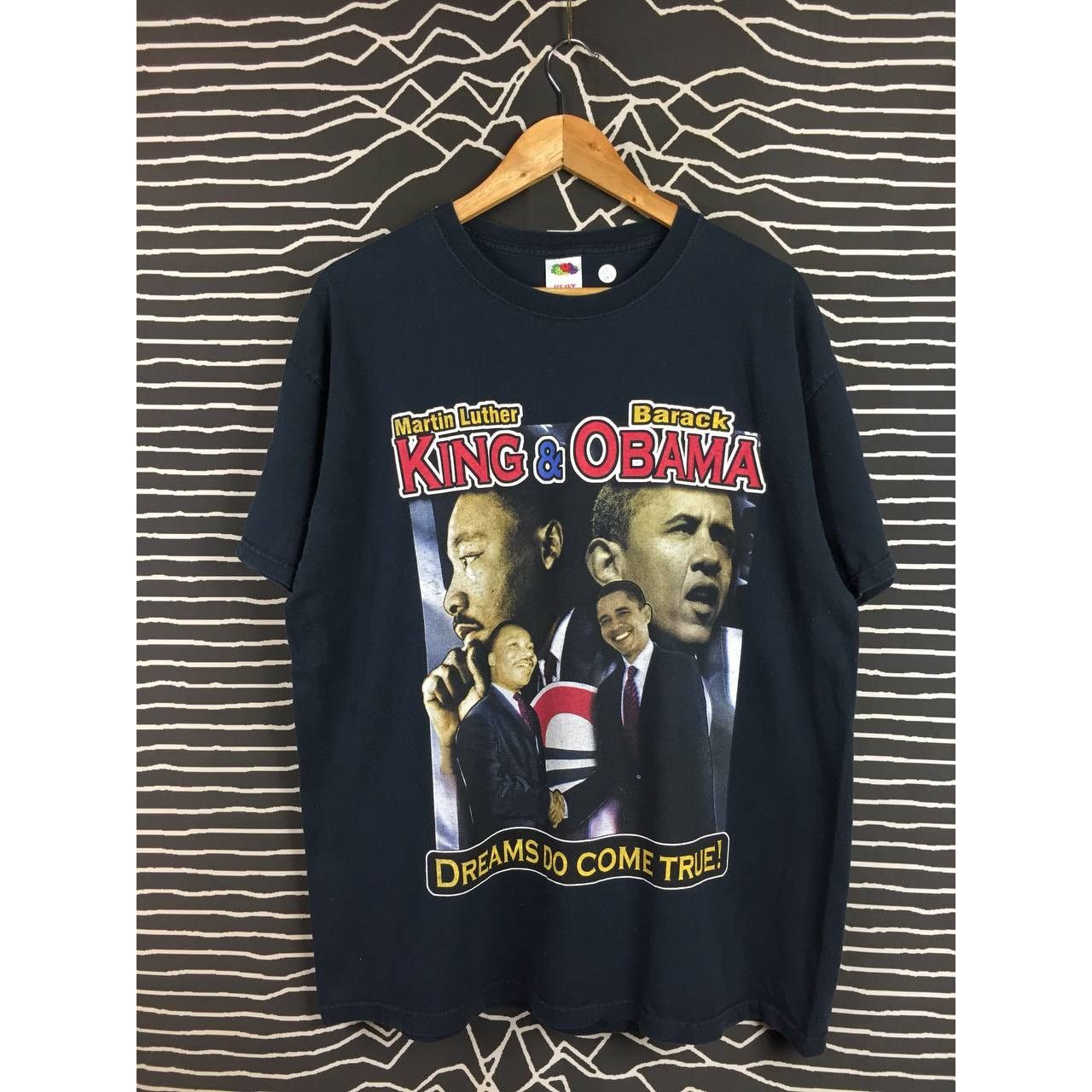 Fruit Of The Loom Vtg Y2K Dreams Do Come True Martin Luther King & Obama Tee Size US XL / EU 56 / 4 - 1 Thumbnail
