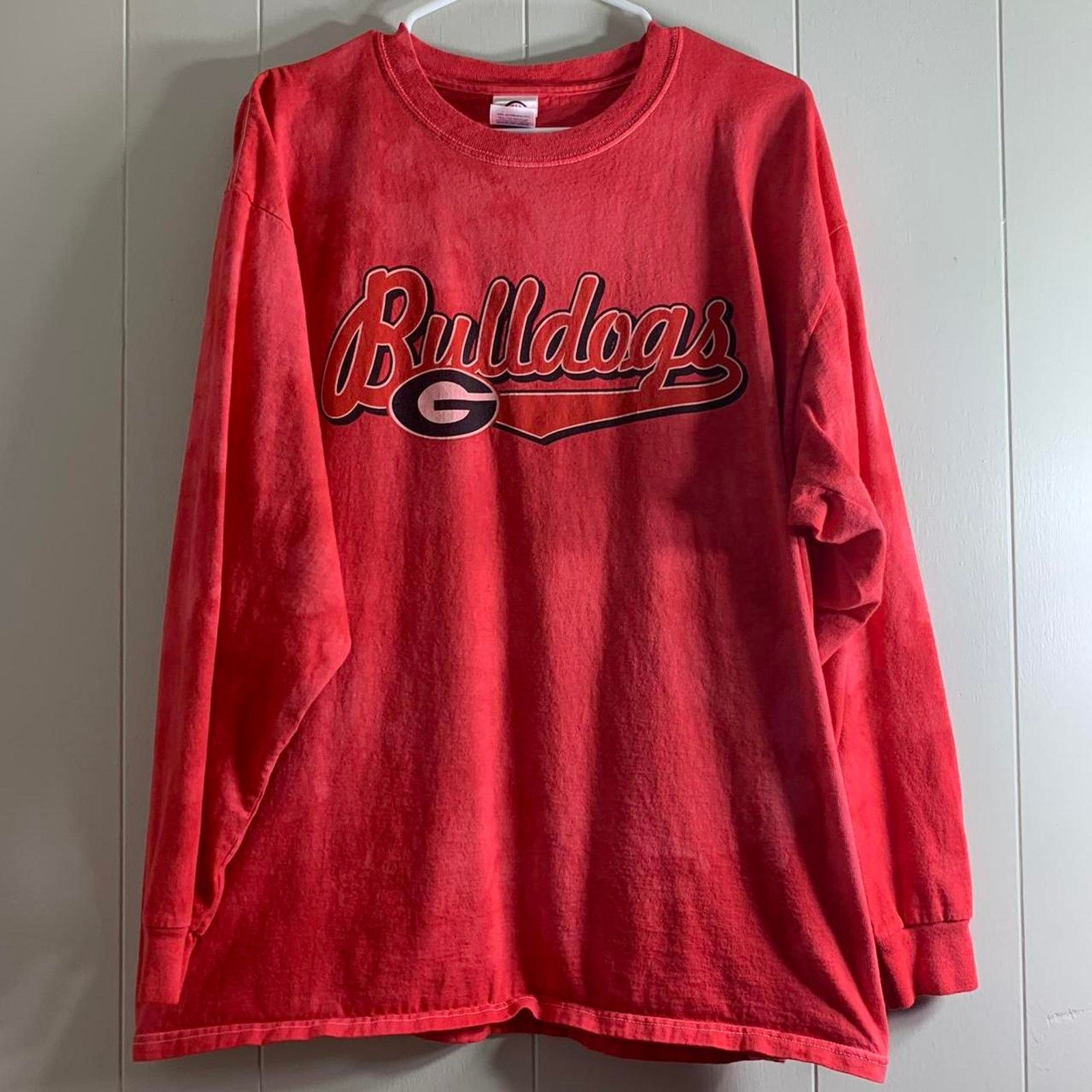 Delta vintage Y2K 2002 NCAA GEORGIA BULLDOGS long sleeve tee shirt Size US XL / EU 56 / 4 - 2 Thumbnail