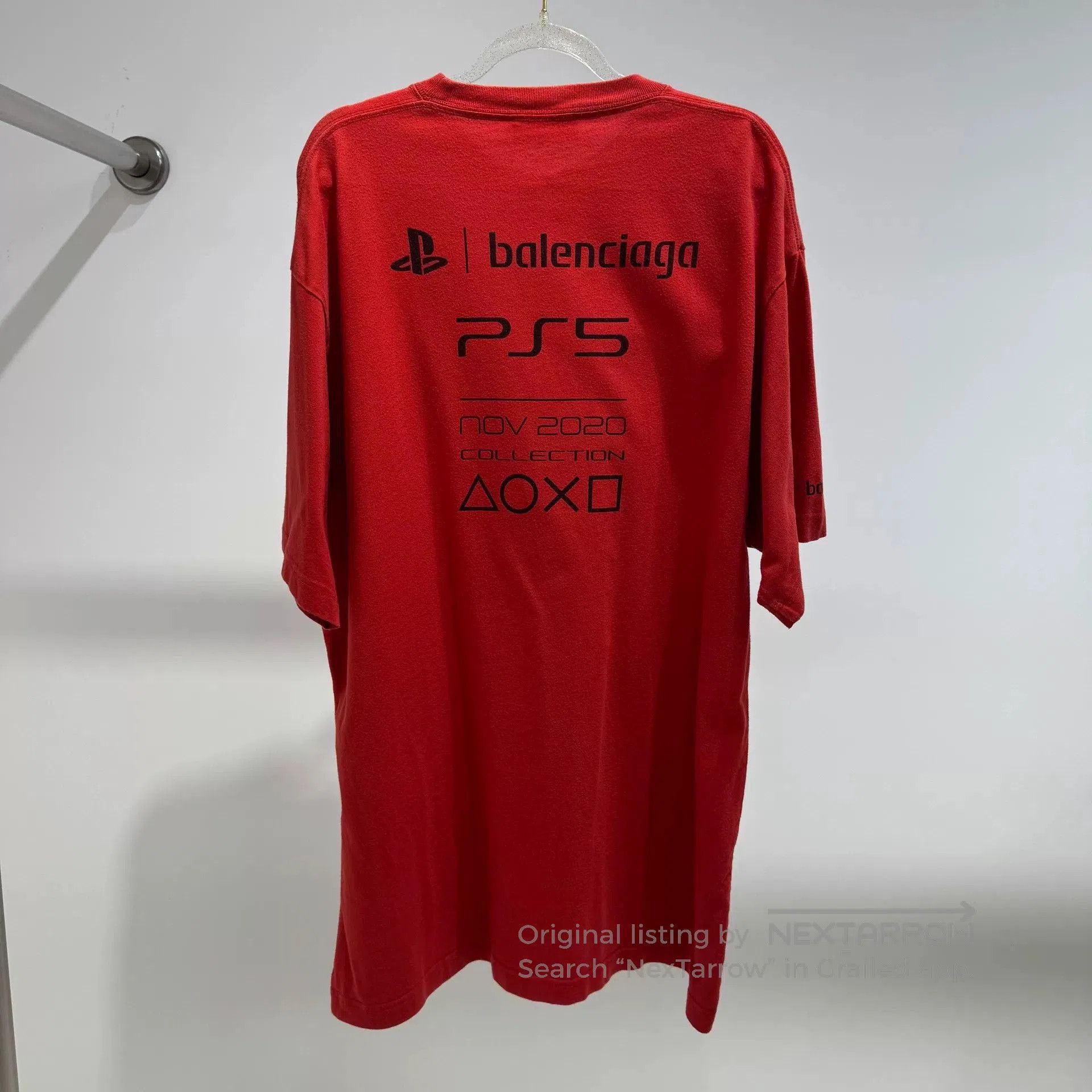 Balenciaga Balenciaga Red Short Sleeve T. Size XXS / US 00 / IT 34 - 2 Thumbnail