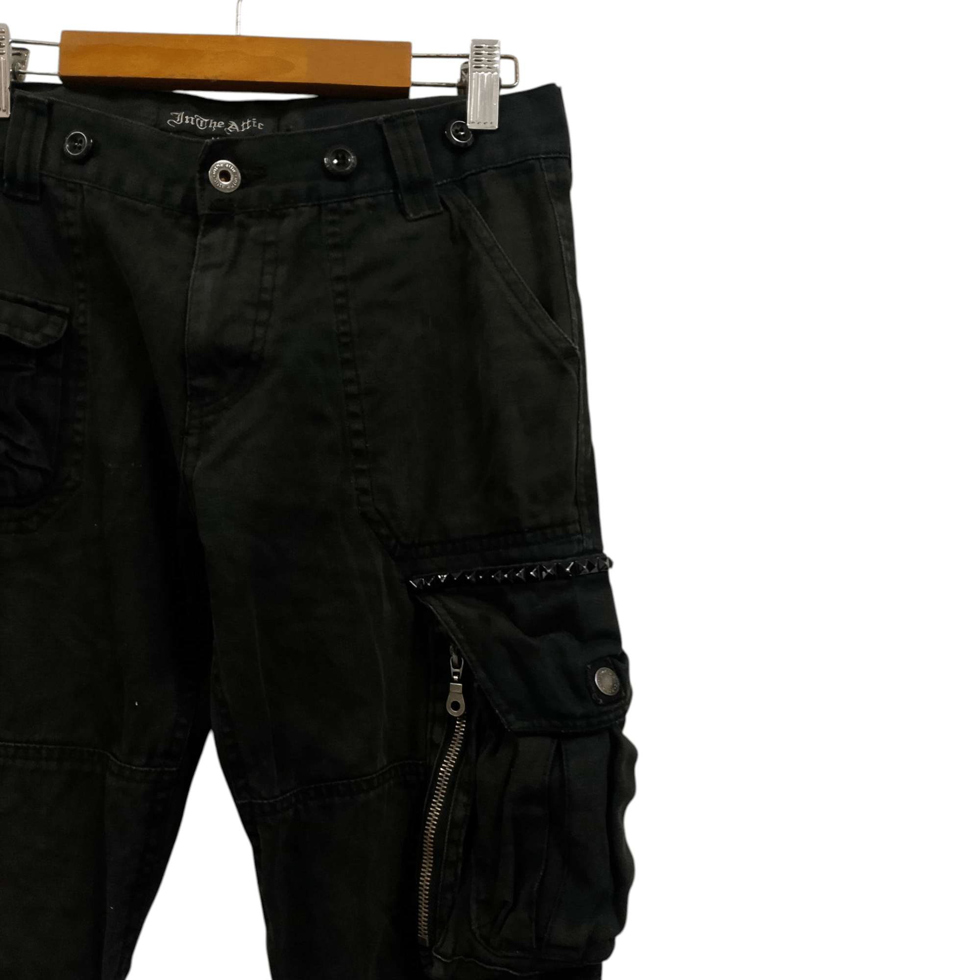 In The Attic Vintage InTheAttic Cargo Pants Y2K Gothic Punk Utility Style Size US 32 / EU 48 - 5 Thumbnail