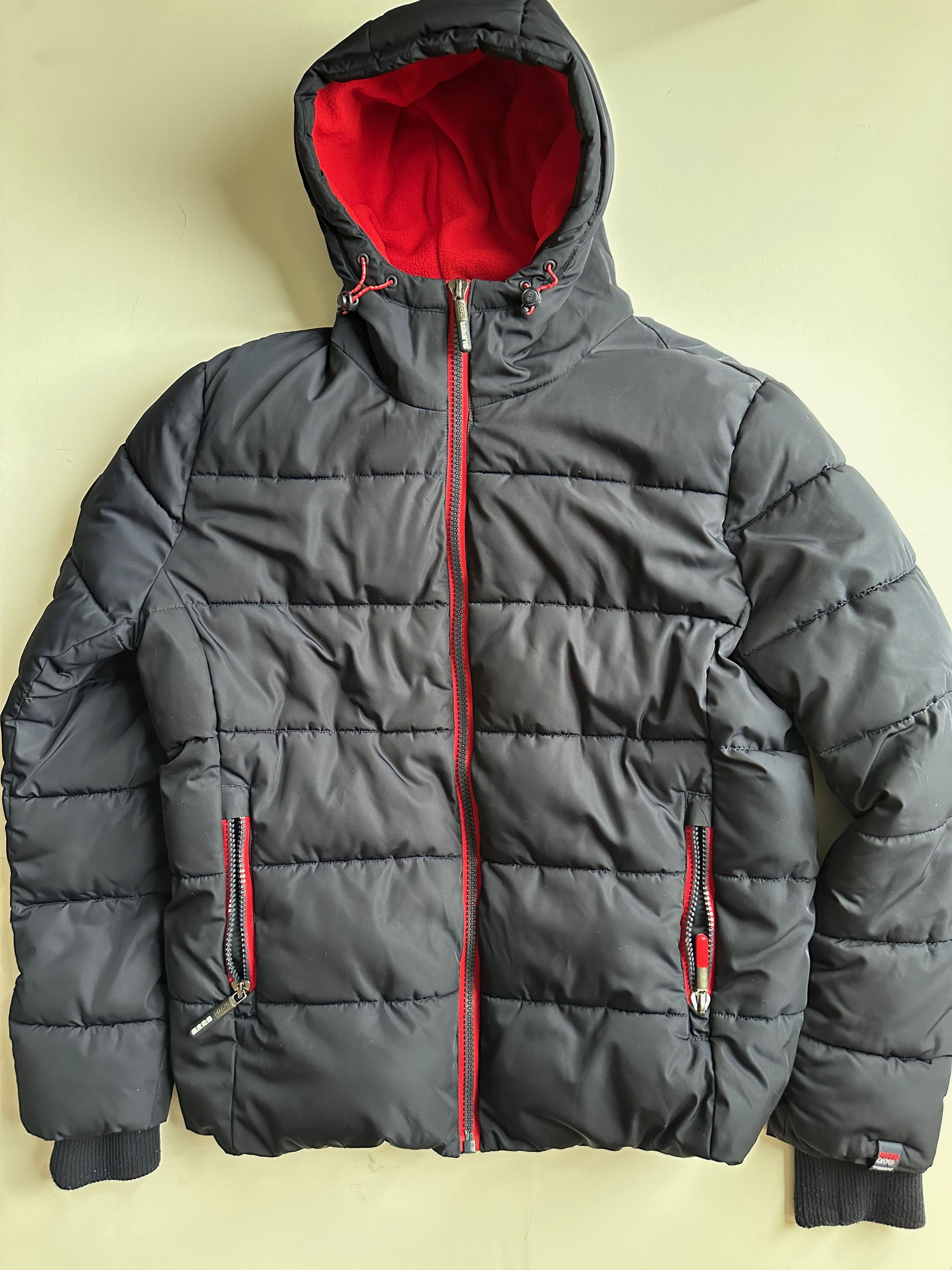 Superdry SuperDry Hooded Puffer Bomber Jacket - Navy - XL Size US XL / EU 56 / 4 - 1 Thumbnail