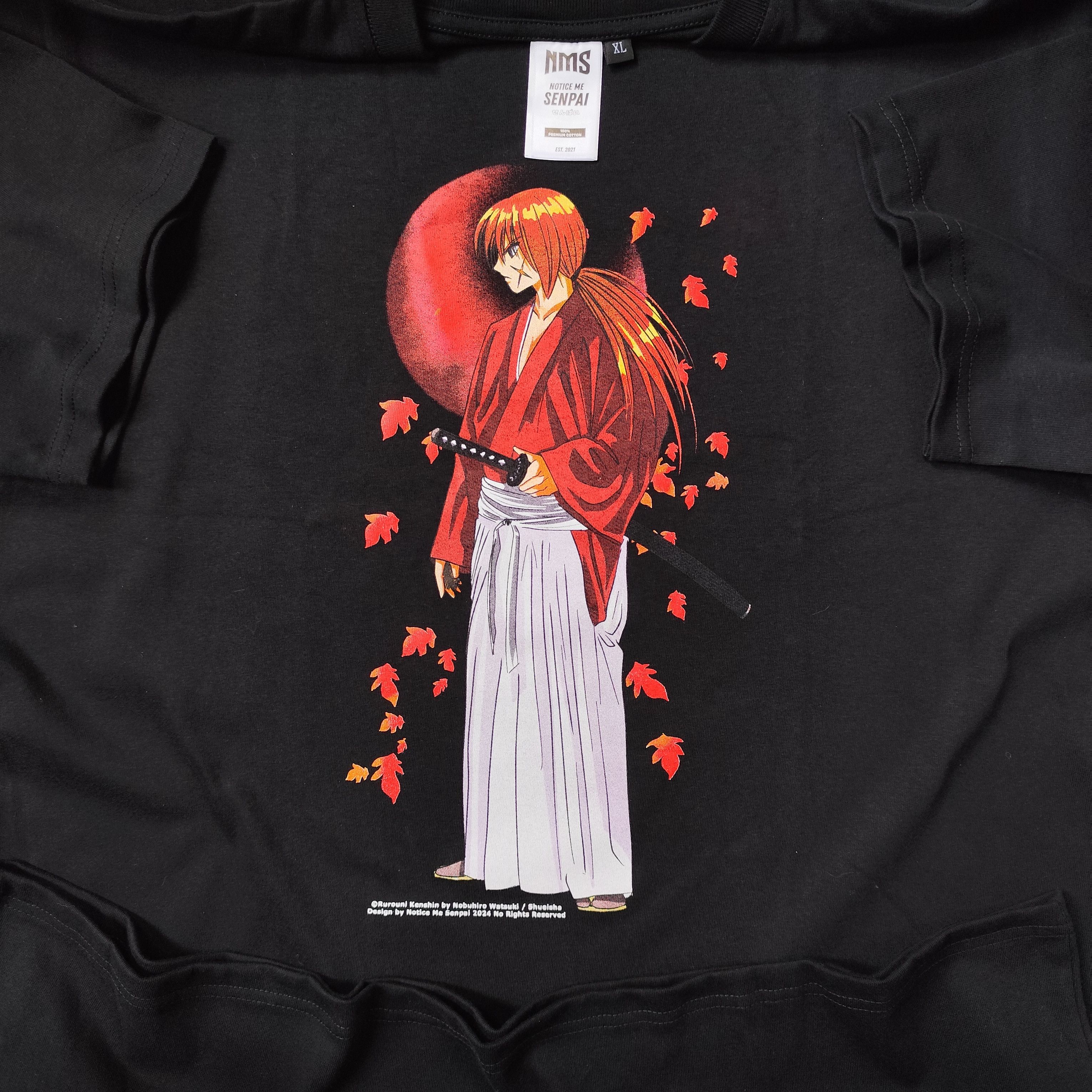 Anime × Japanese Brand Rurouni Kenshin Samurai X Anime Tee Manga T shirt Size US XL / EU 56 / 4 - 1 Thumbnail