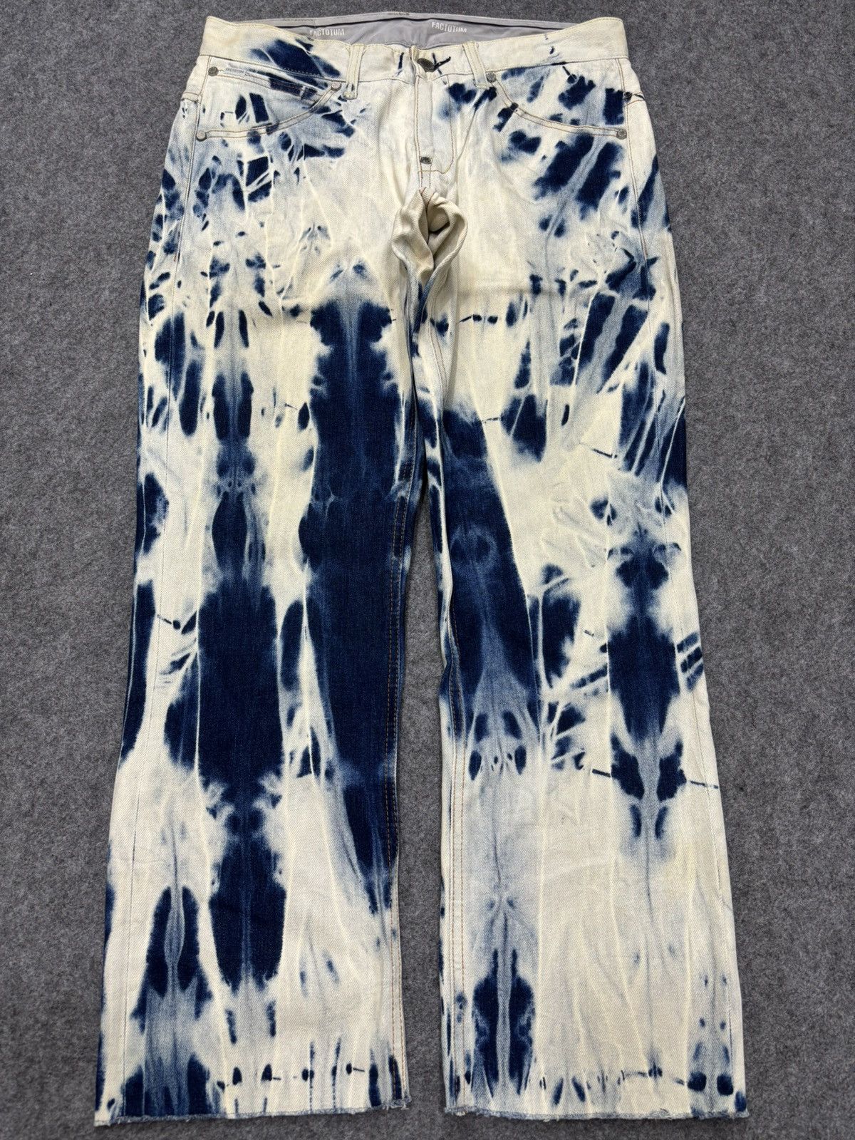 FACTOTUM Vtg FACTOTUM AGITPUNKT KojiUdo Rock&Roll Style Denim F677 Size US 32 / EU 48 - 21 Thumbnail