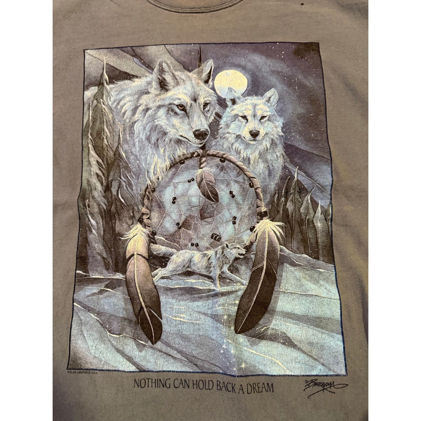 Anvil Two wolf’s dream catcher gem Size US XL / EU 56 / 4 - 2 Thumbnail