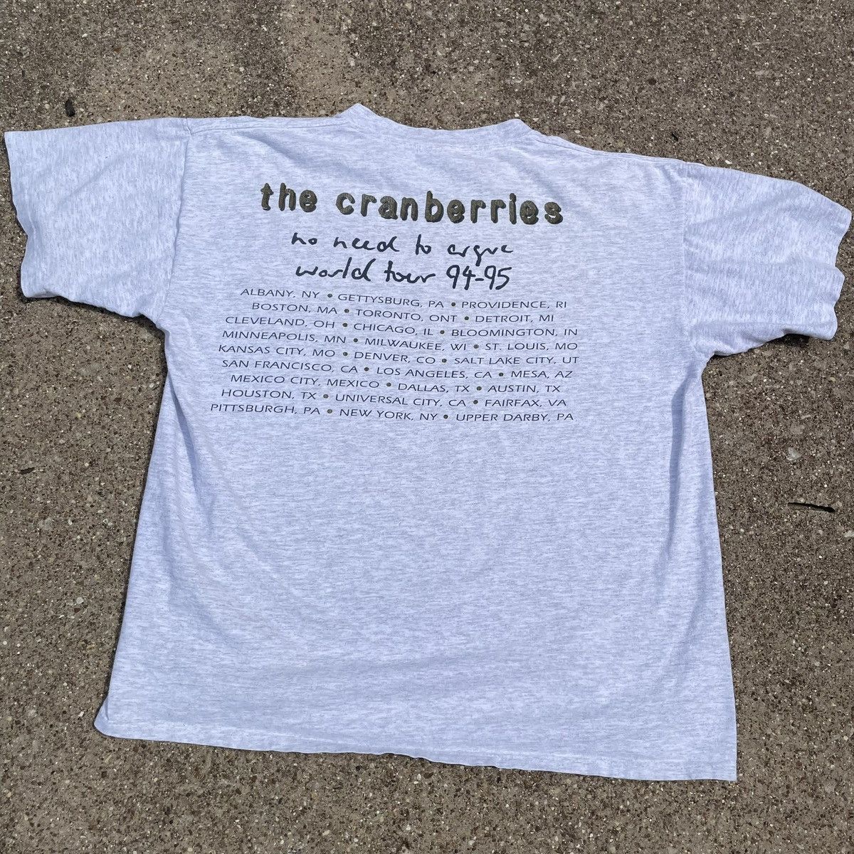 Other Vintage The Cranberries No Need To Argue World Tour Gem Tee Size US XL / EU 56 / 4 - 2 Thumbnail