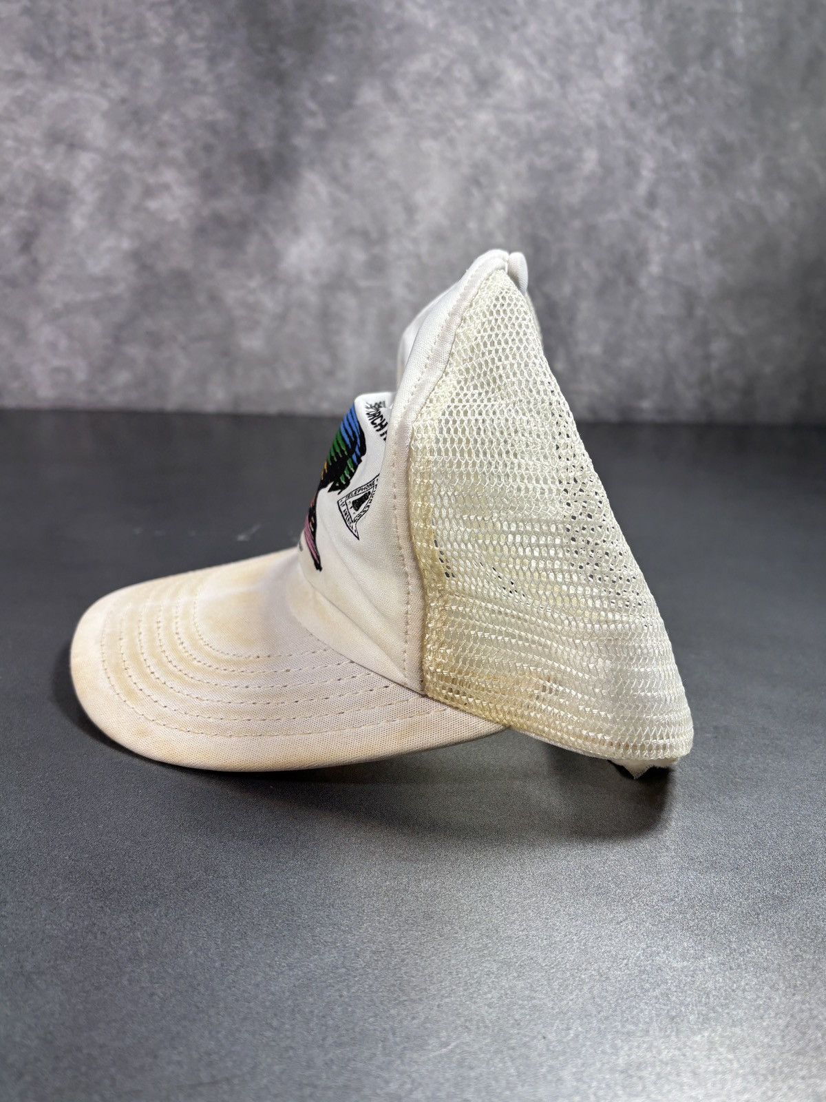 Levi's Vintage Levi's Trucker Hat 1984 Olympics Torch Staff Promo Size ONE SIZE - 8 Thumbnail