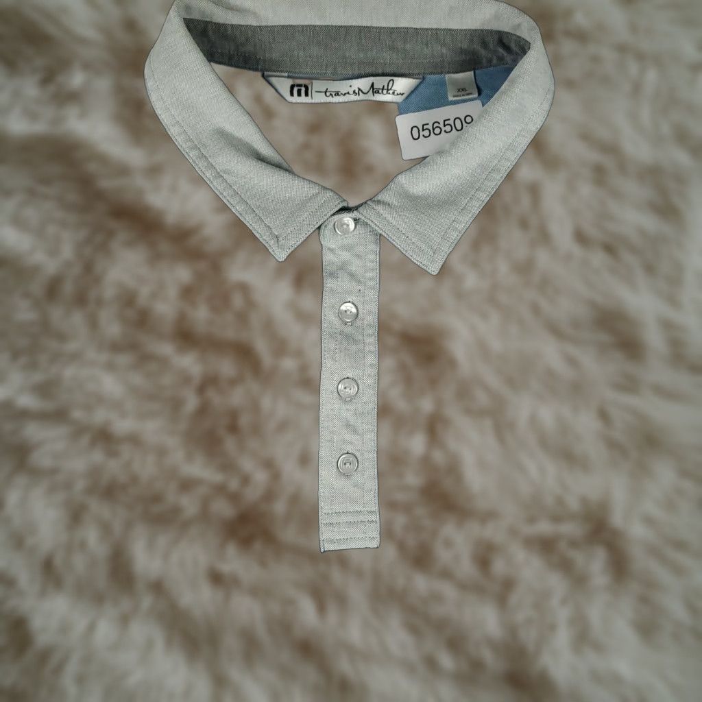 TravisMathew Travis Mathew Polo Shirt Mens 2XL Blue Solid Short Sleeve Casual Size US XXL / EU 58 / 5 - 1 Thumbnail