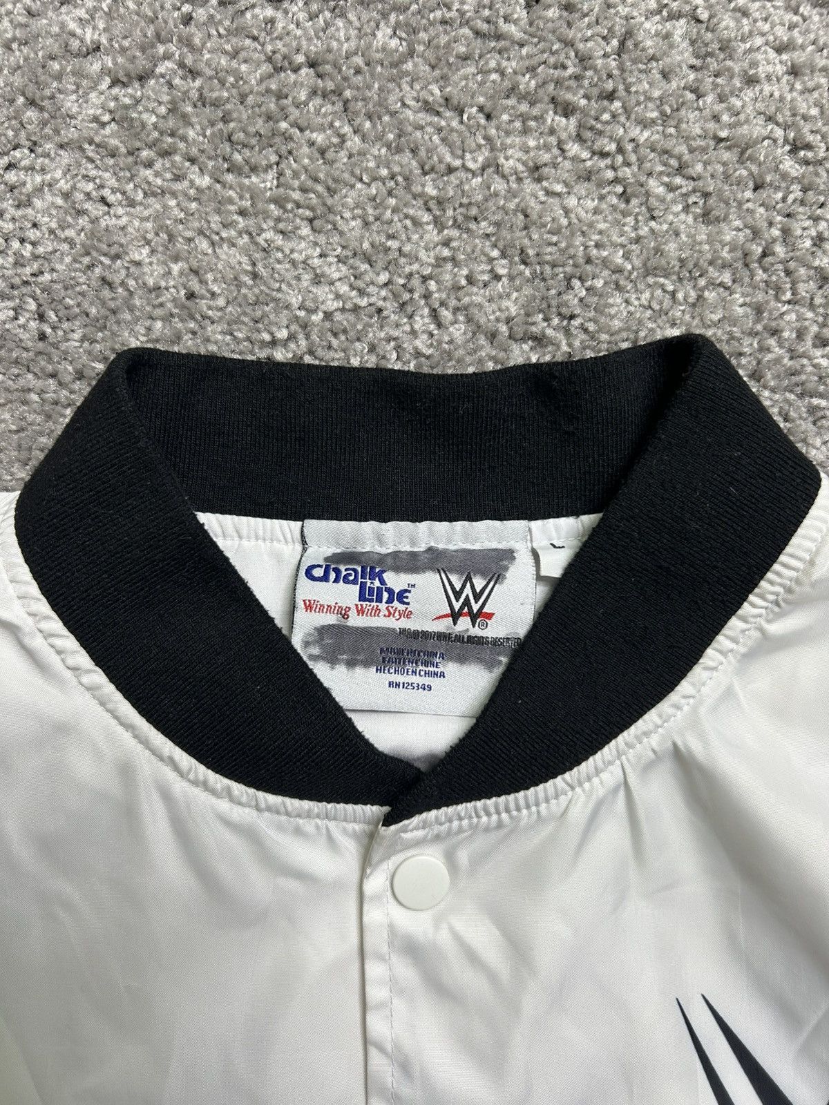 WWE Vintage WWE The Rock Fanimation Wrestling Chalk Line Jacket Size US L / EU 52-54 / 3 - 9 Thumbnail