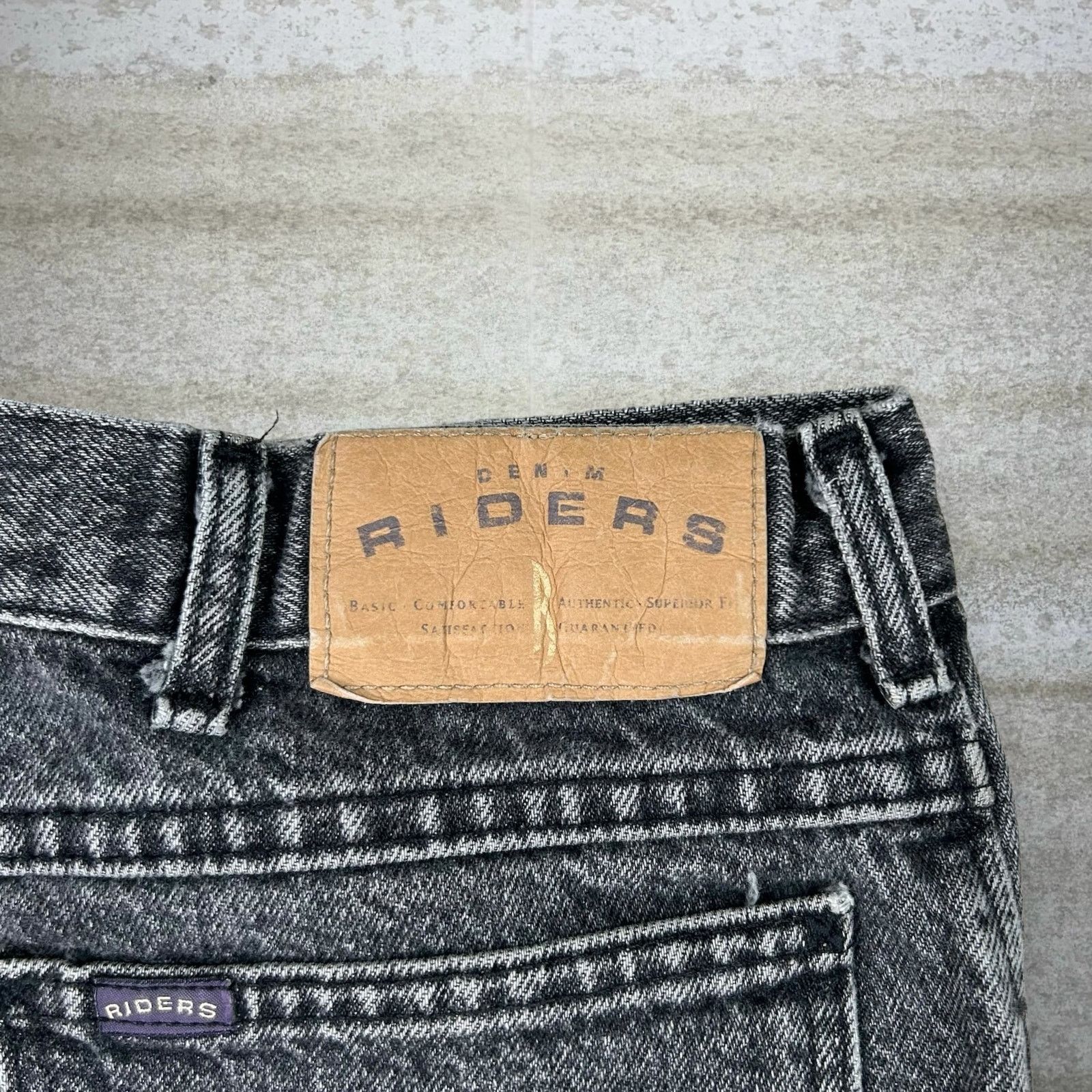 Lee Vintage 90s Riders Jeans 38x30 Straight Leg Grey Wash Size US 38 / EU 54 - 3 Thumbnail