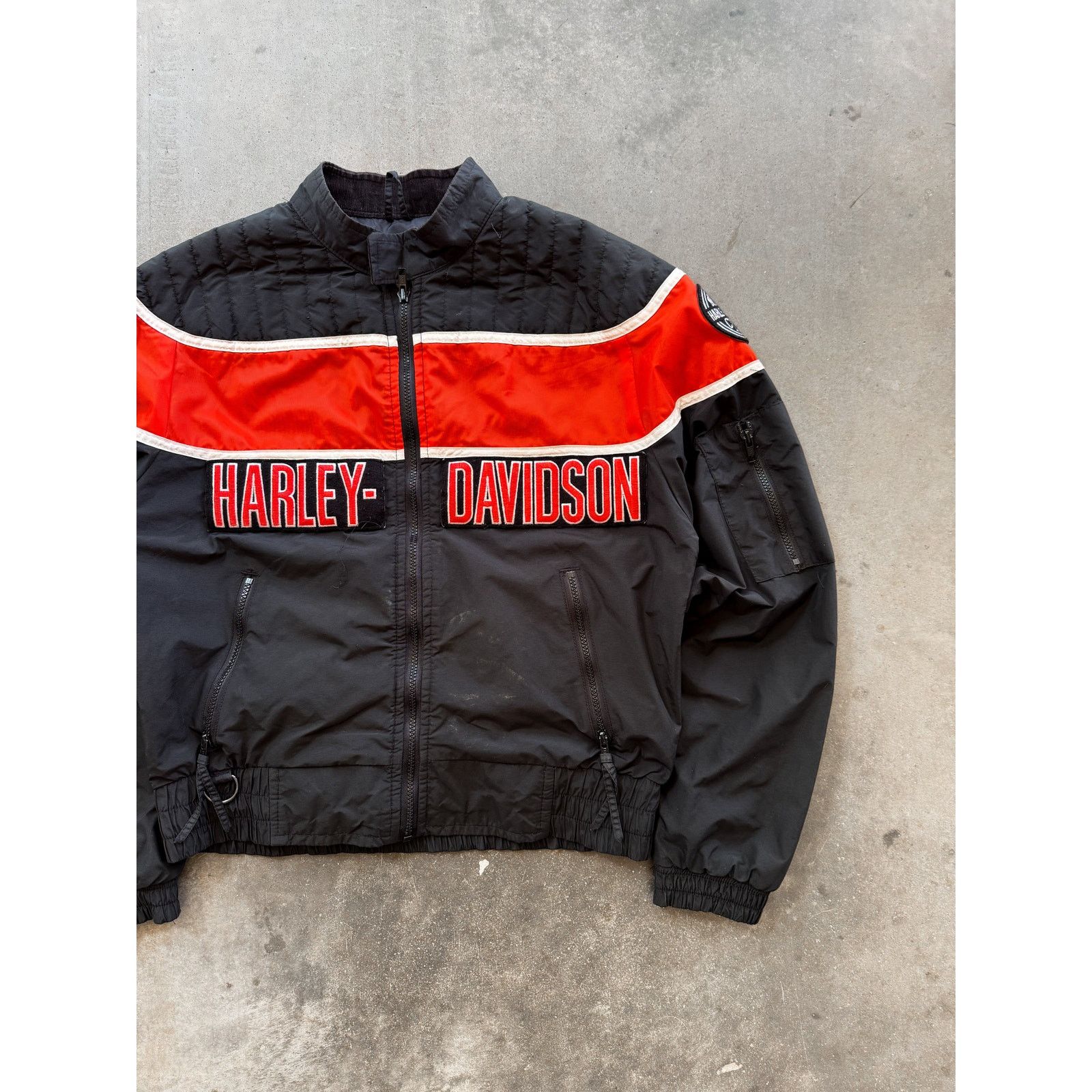 Vintage 2000s Lightweight Harley Davidson Jacket Size L Size L / US 10 / IT 46 - 2 Thumbnail