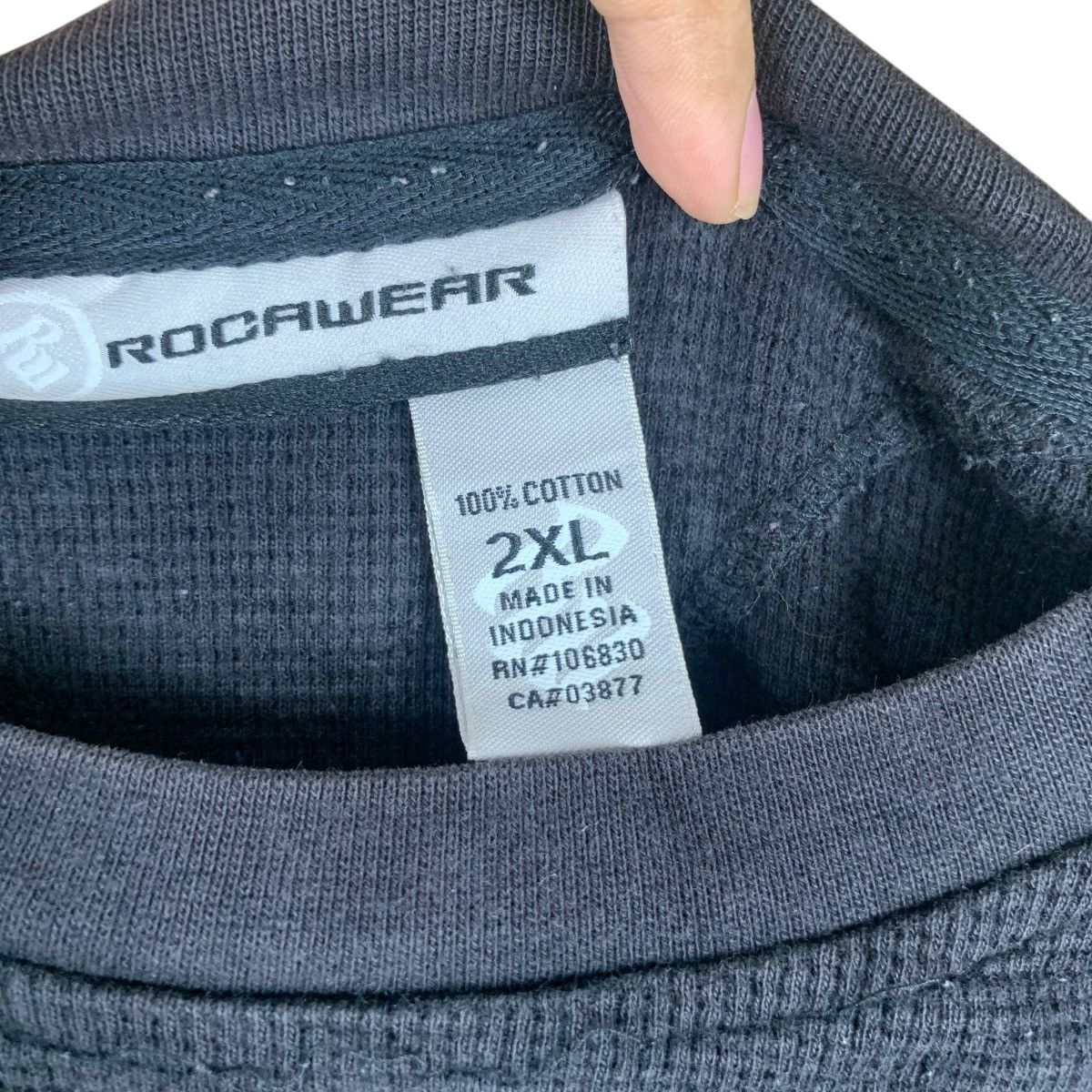 Rocawear Vintage ROCAWEAR HIP HOP RAP Waffler Baggy Tee Shirt Top Size US XXL / EU 58 / 5 - 6 Thumbnail