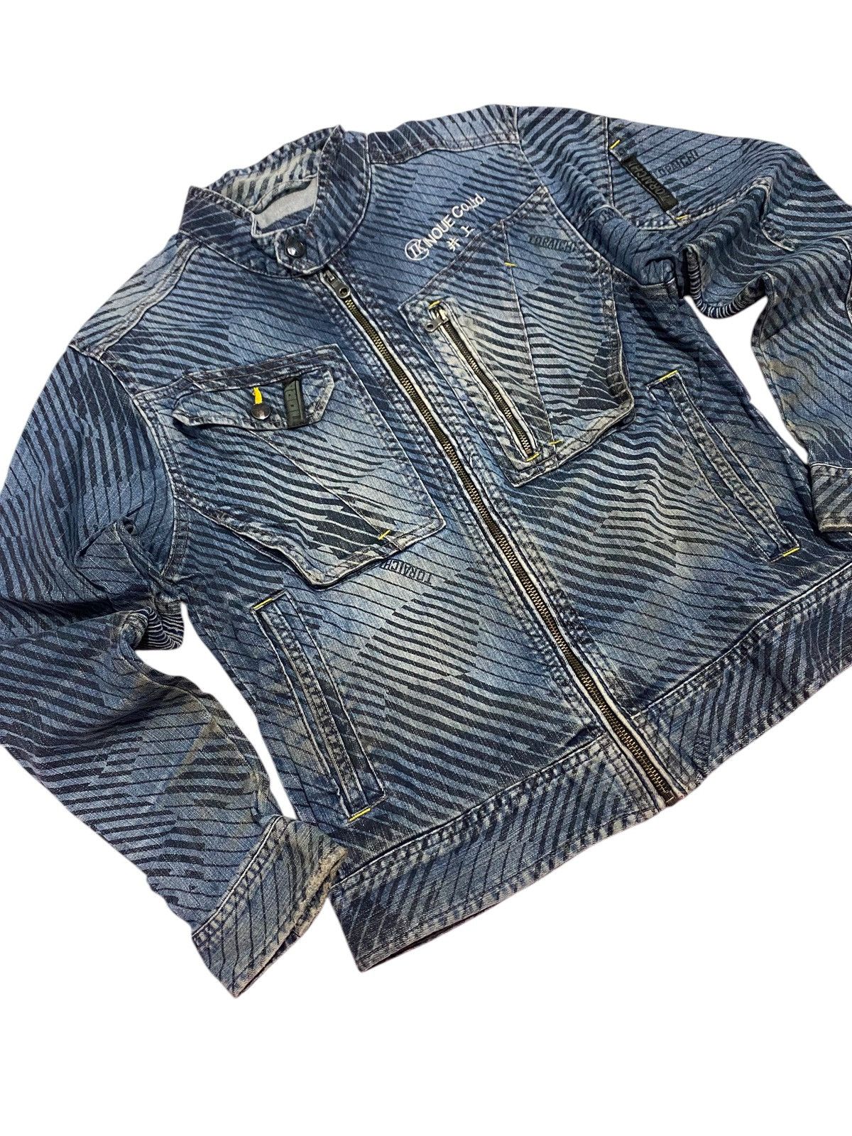 If Six Was Nine × Japanese Brand × Le Grande Bleu (L.G.B.) Y2k Tora by Toraichi biker denim jacket Size US M / EU 48-50 / 2 - 1 Thumbnail
