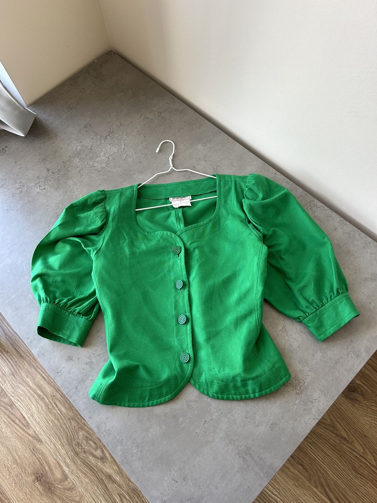 Yves Saint Laurent Yves Saint Lauren Vintage elegant green blazer old money Size M / US 6-8 / IT 42-44 - 7 Thumbnail