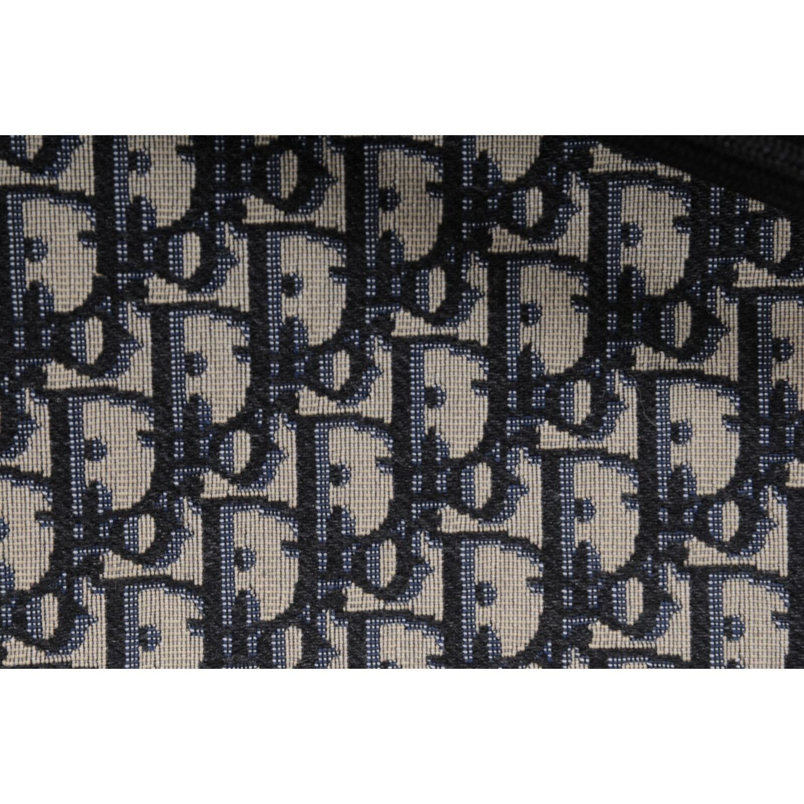 Dior Dior Oblique Logo Wrist Pouch Travel Folder File Black Blue Size ONE SIZE - 2 Thumbnail