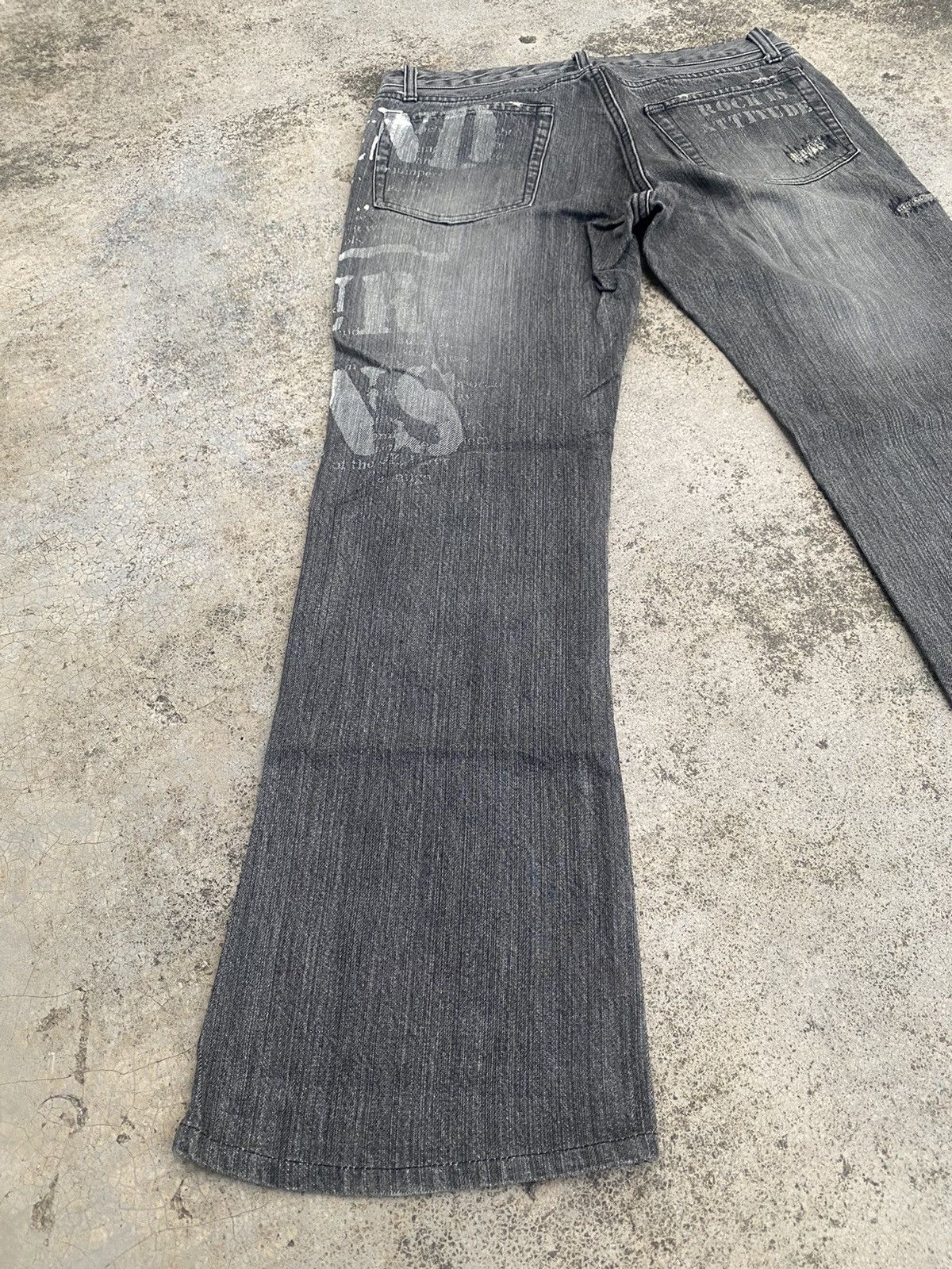 If Six Was Nine × Japanese Brand × Le Grande Bleu (L.G.B.) Flare Jeans Rupert Edge Distressed Hagi Painted Bootcut Size US 30 / EU 46 - 13 Thumbnail