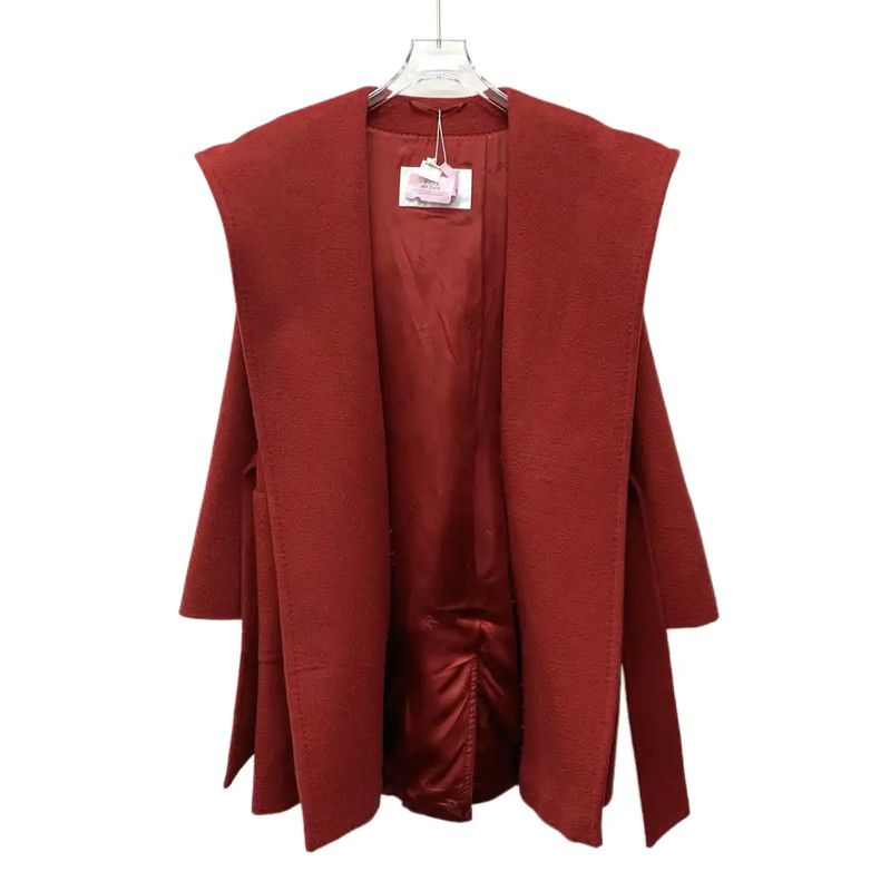 Max Mara MaxMara Red Wool Women’s Coat 0089 Size S / US 4 / IT 40 - 1 Thumbnail