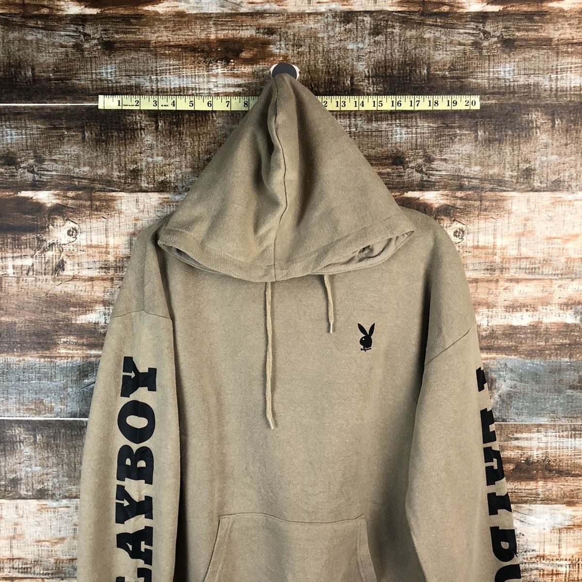 Playboy Play Boy vintage font sleeve Brown Hoodie #A1933 Size US L / EU 52-54 / 3 - 2 Thumbnail