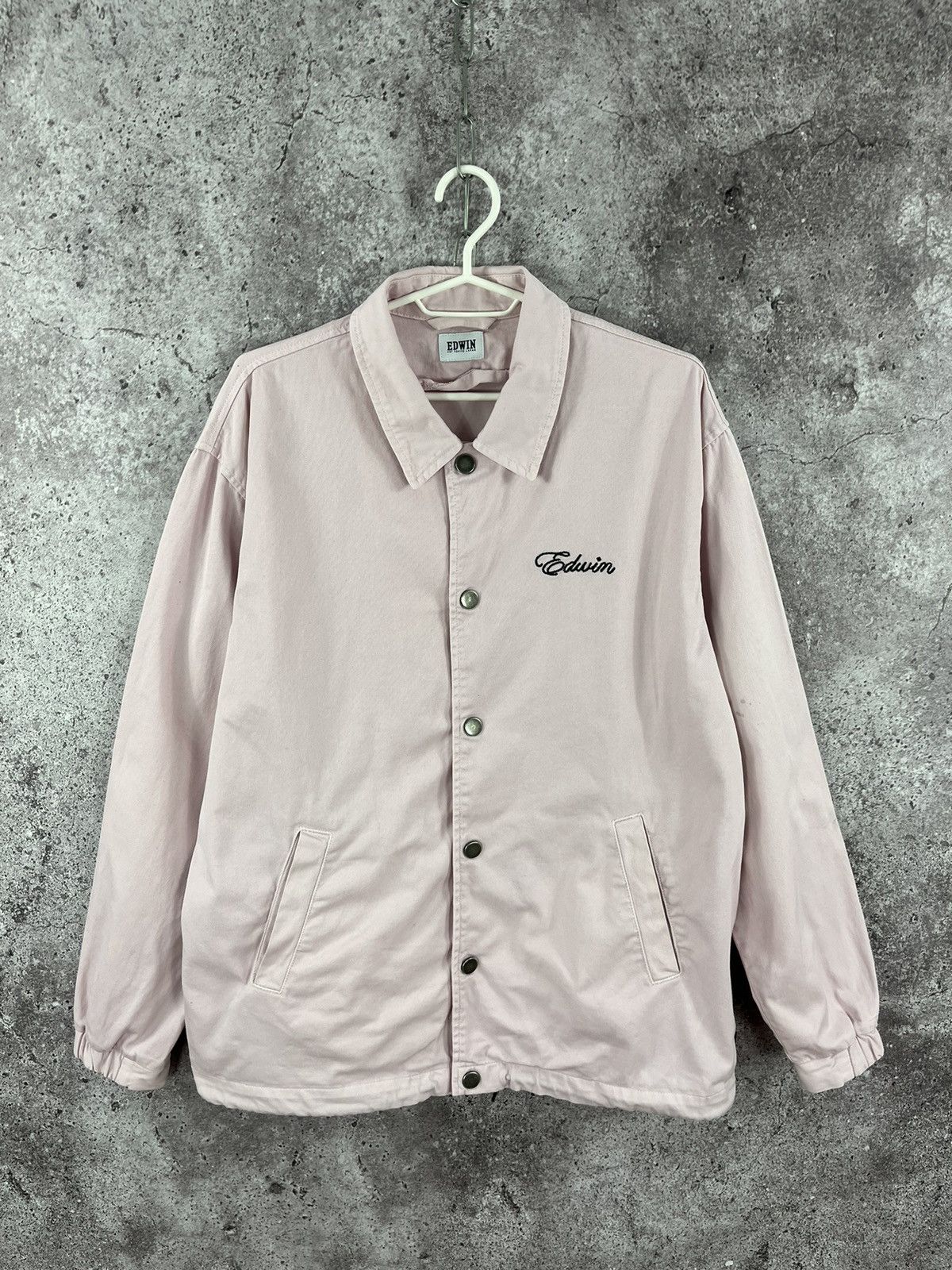 Edwin × Japanese Brand Edwin Coach Bomber Jacket Bomber Japanese Style Y2K Size L Size US L / EU 52-54 / 3 - 1 Thumbnail