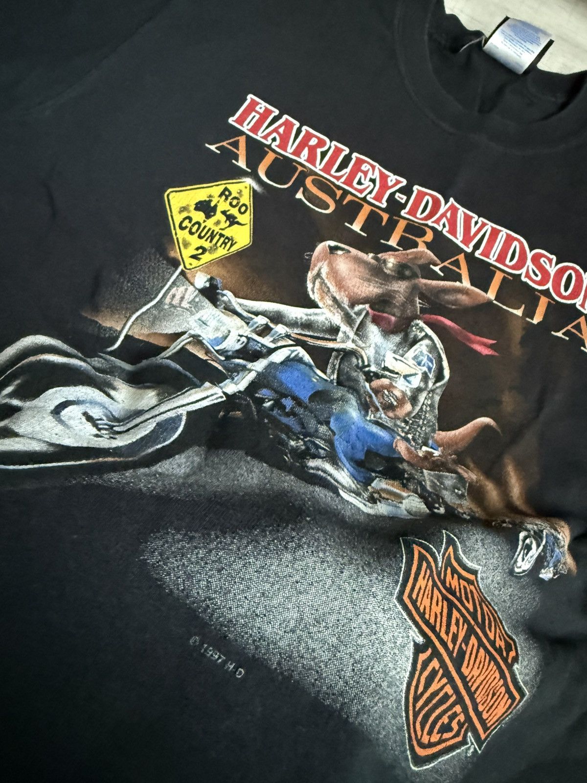 Harley Davidson × Vintage Vintage Harley Devidson 1997 Australia motorcycle logo Size US L / EU 52-54 / 3 - 2 Thumbnail