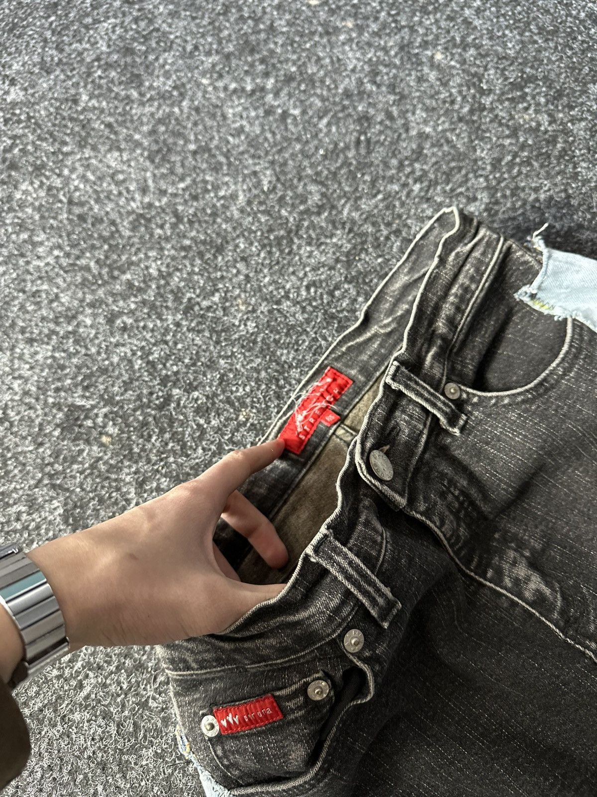 If Six Was Nine 🚨GRAIL CUSTOM DENIM JEANS 2in1 ULTRA BAGGY Y2K JAPANESE STYL Size US 30 / EU 46 - 8 Thumbnail
