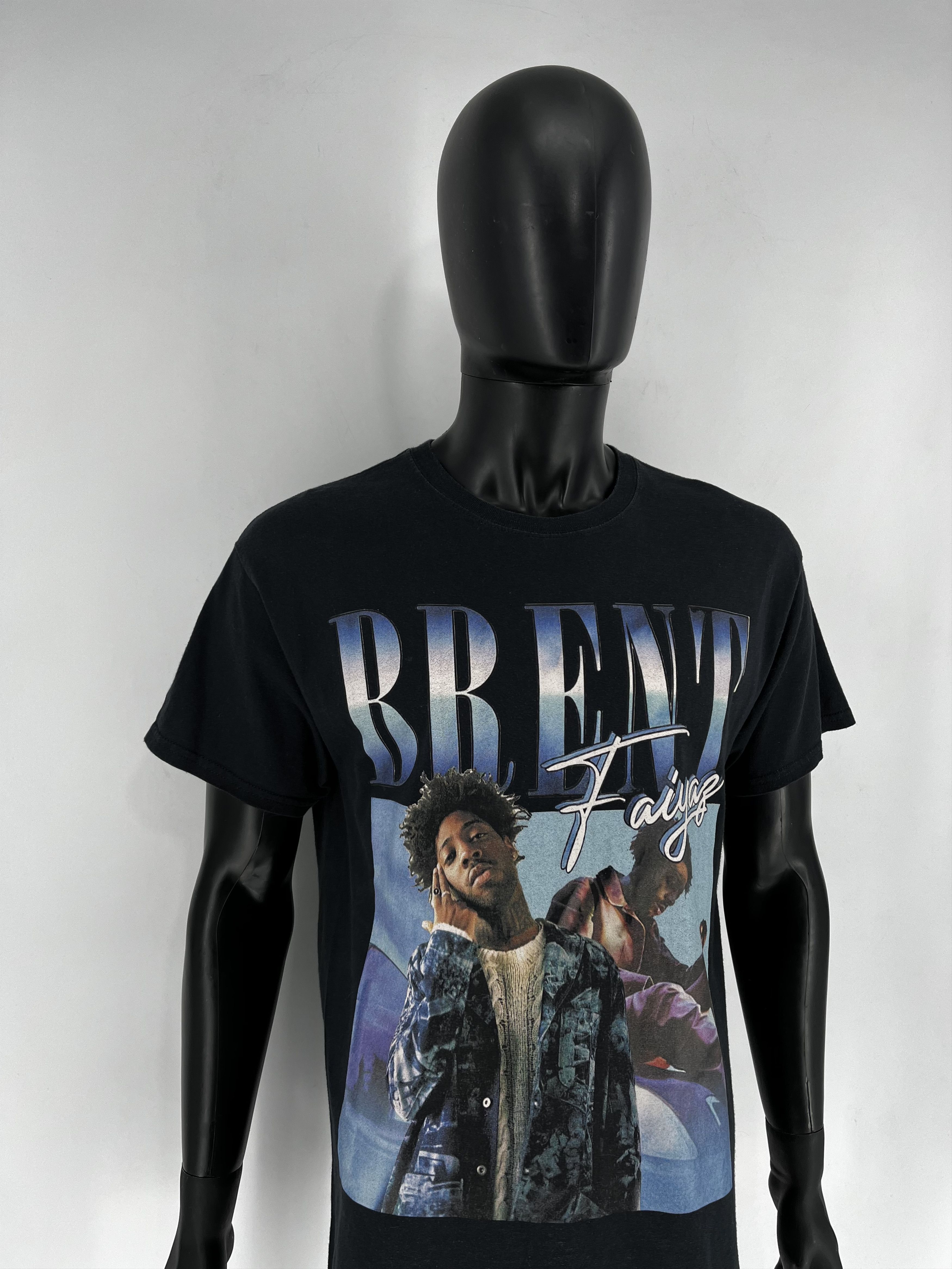 Rap Tees Y2K American Singer Brent Graphic T-shirt Retro Hip Hop Size US L / EU 52-54 / 3 - 3 Thumbnail