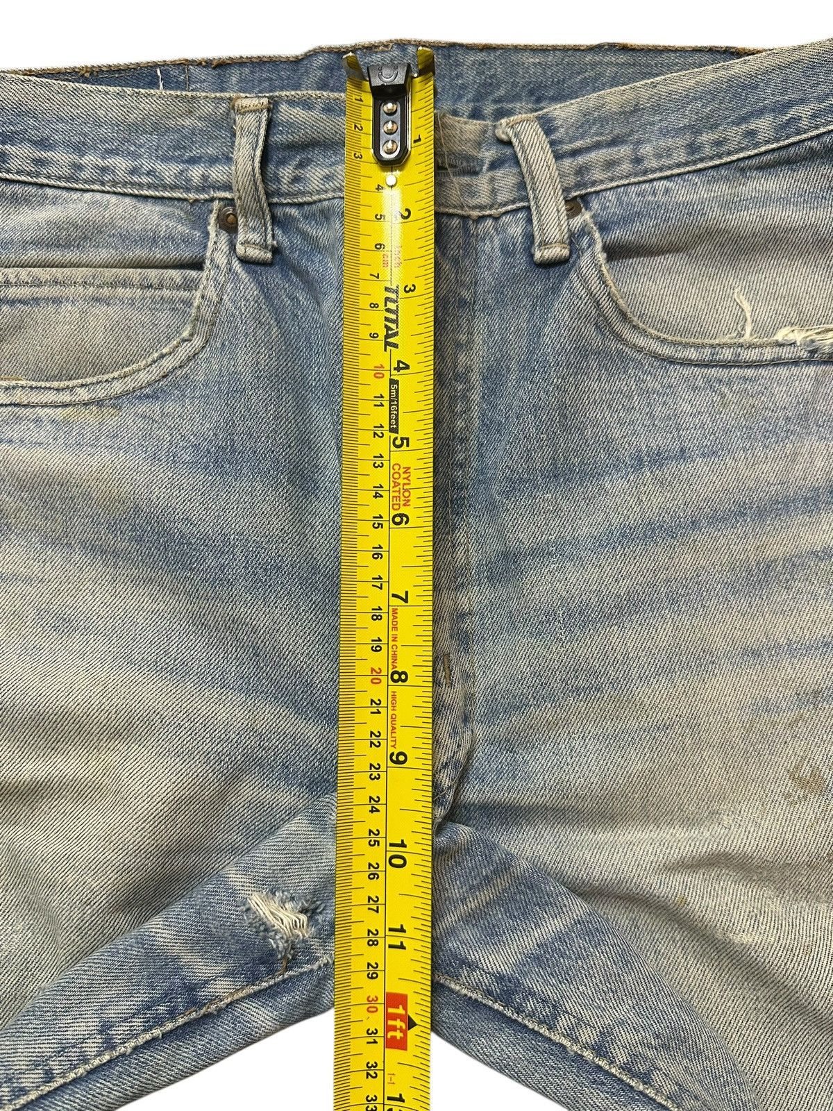 Big John Vintage Big John Blue Wash Faded Distressed Style Jeans Size US 29 - 14 Thumbnail