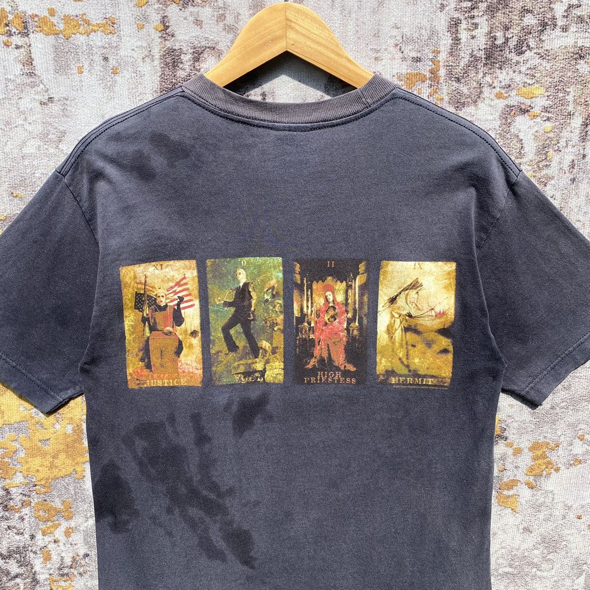 Marilyn Manson Vintage 2000s Marilyn Manson Hierophant Shirt SunFaded Size US S / EU 44-46 / 1 - 7 Thumbnail