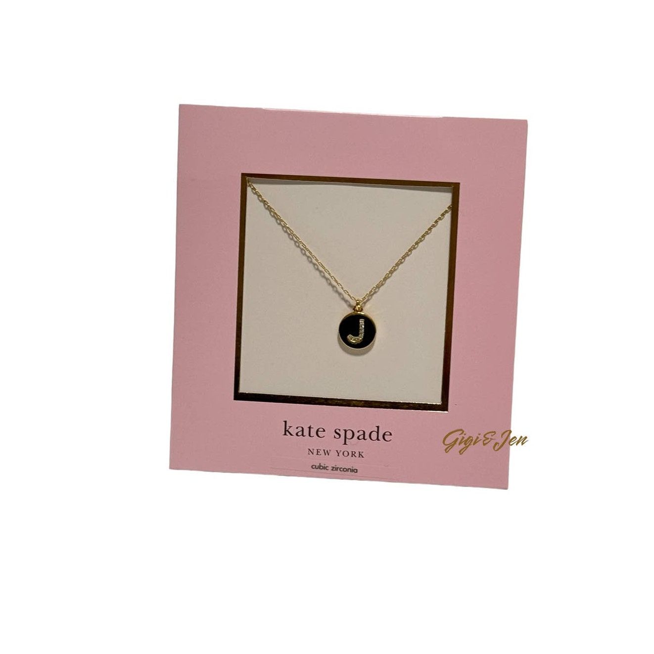 Kate Spade Kate Spade New York Pave Initial Mini Clear/Gold Letter J Size ONE SIZE - 2 Thumbnail