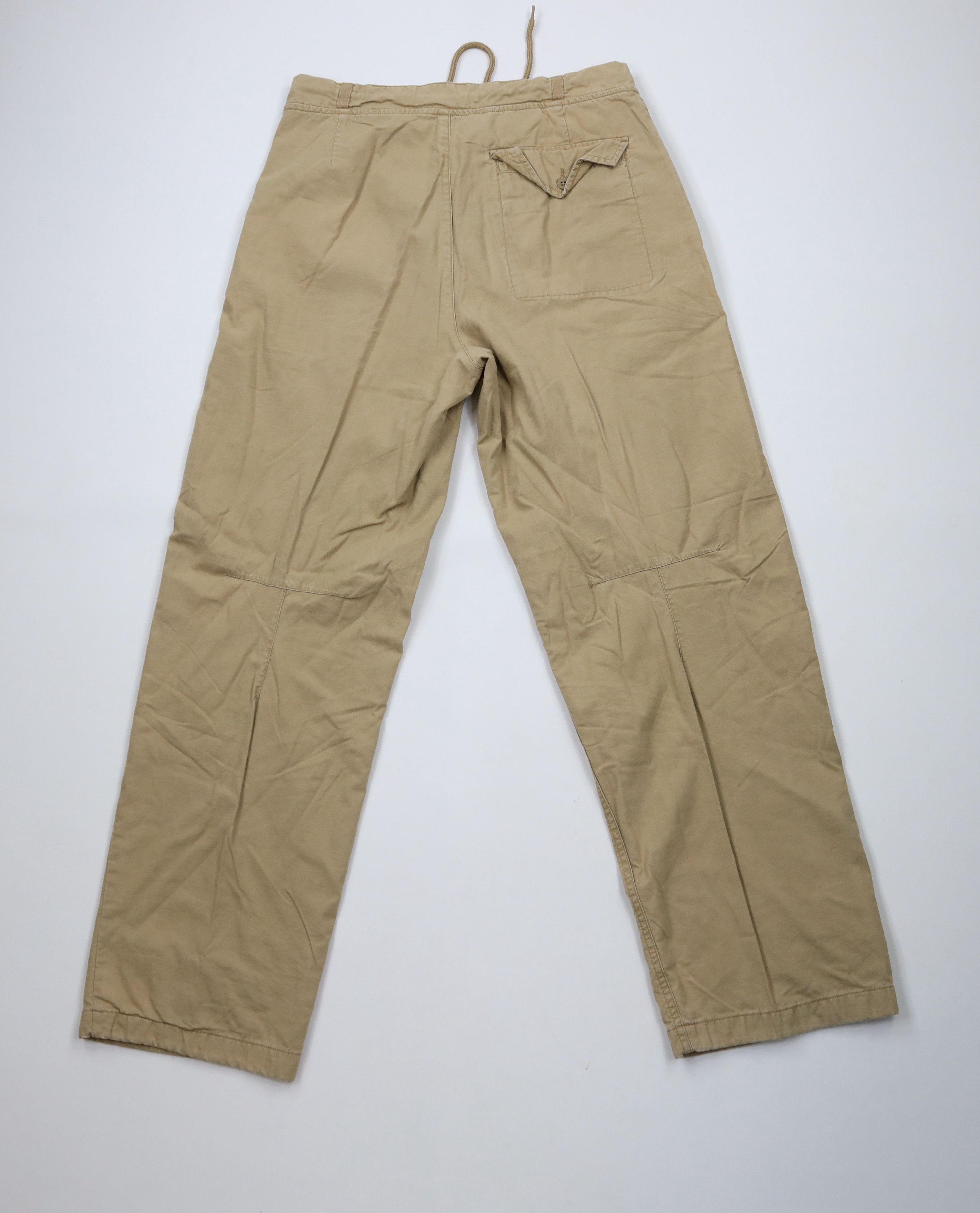 Gap × Vintage Vintage 90s Y2K Gap Chamois Cloth Lined Wide Leg Pants Beige Size US 34 / EU 50 - 8 Thumbnail